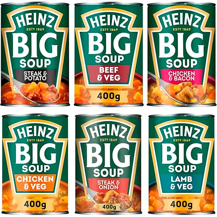 HEINZ Big Soup Beef Broth Soup - Low Fat | 400g Can 3