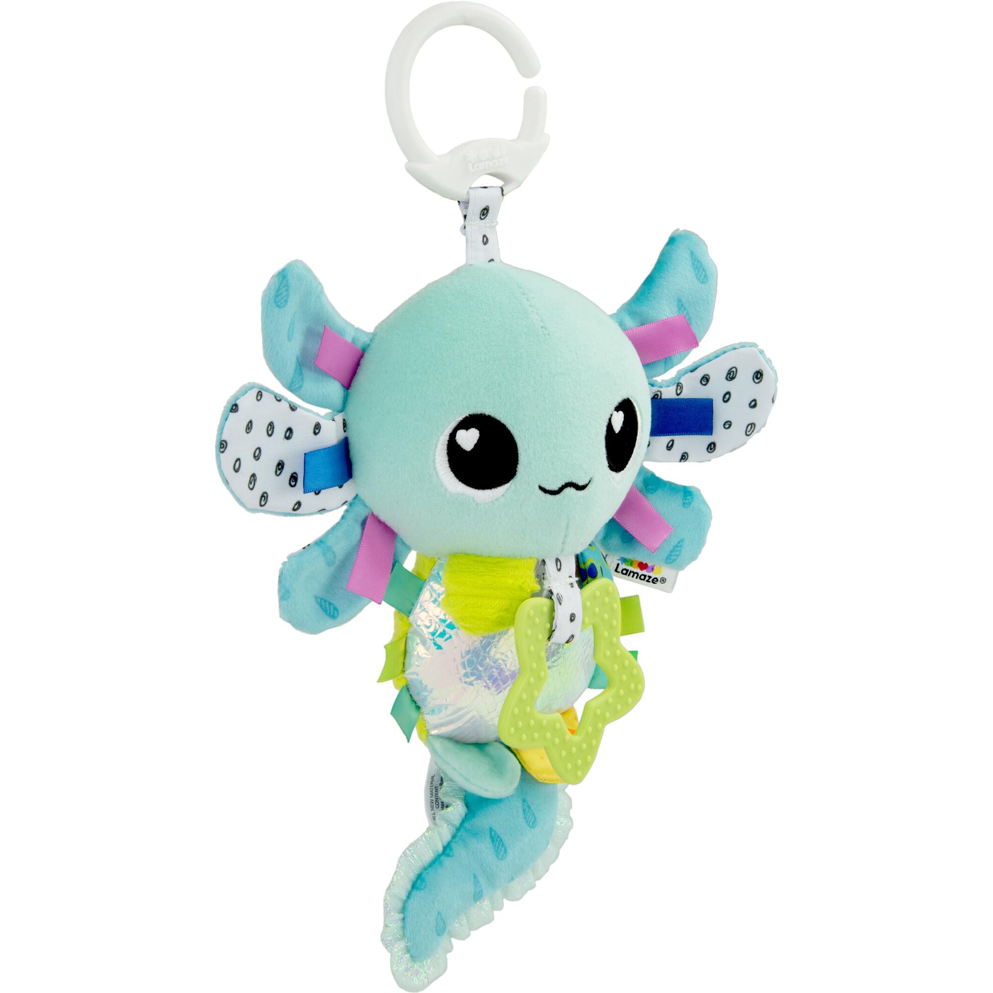 LAMAZE Alise the Axolotl Clip and Go Baby Pram Toy | Sensory Stimulation | Ages 0+ 1