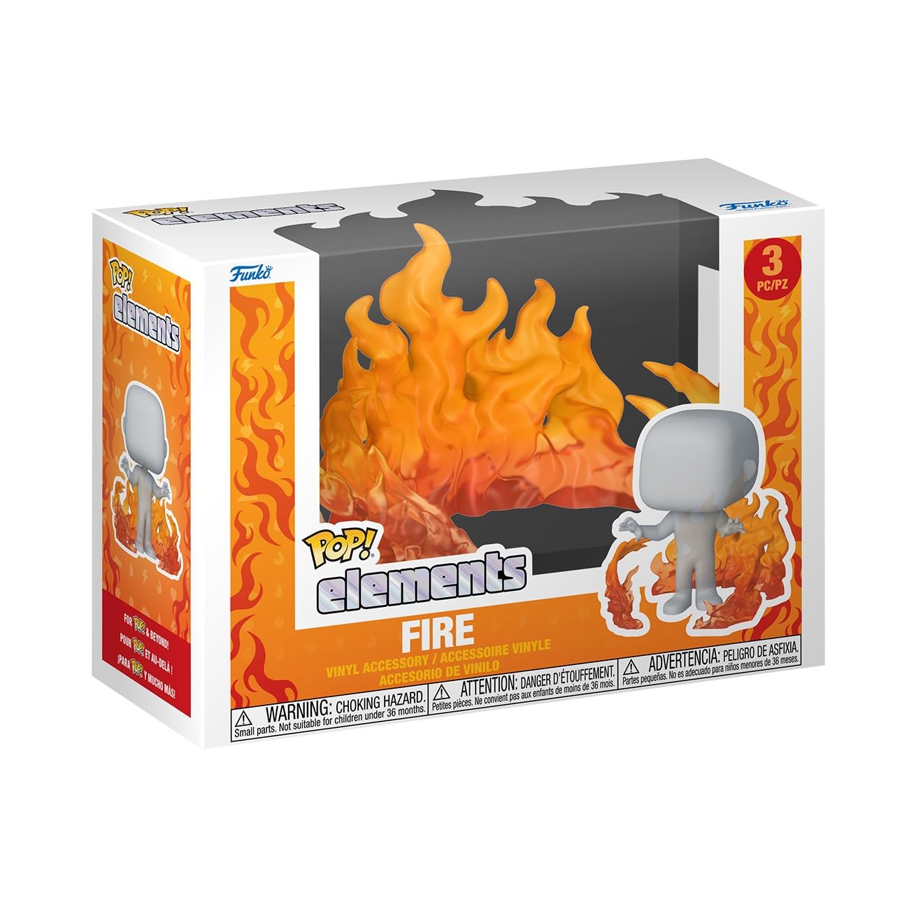 Funko POP! Elements - Fire- Red Miniature Figure | Vinyl | Standard Size 1