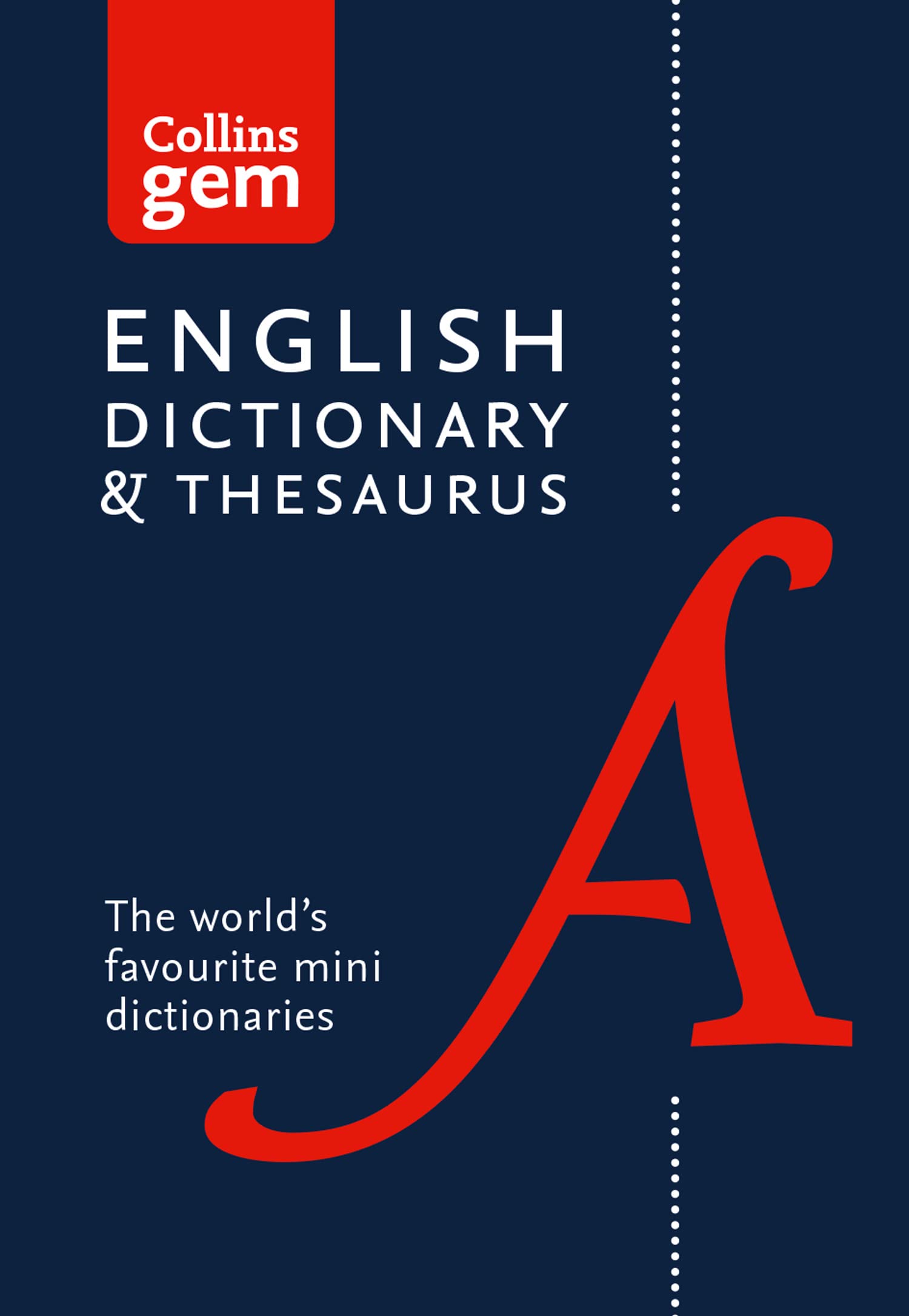 Collins English Gem Dictionary and Thesaurus - Sixth Edition | Portable Reference | 700 Pages