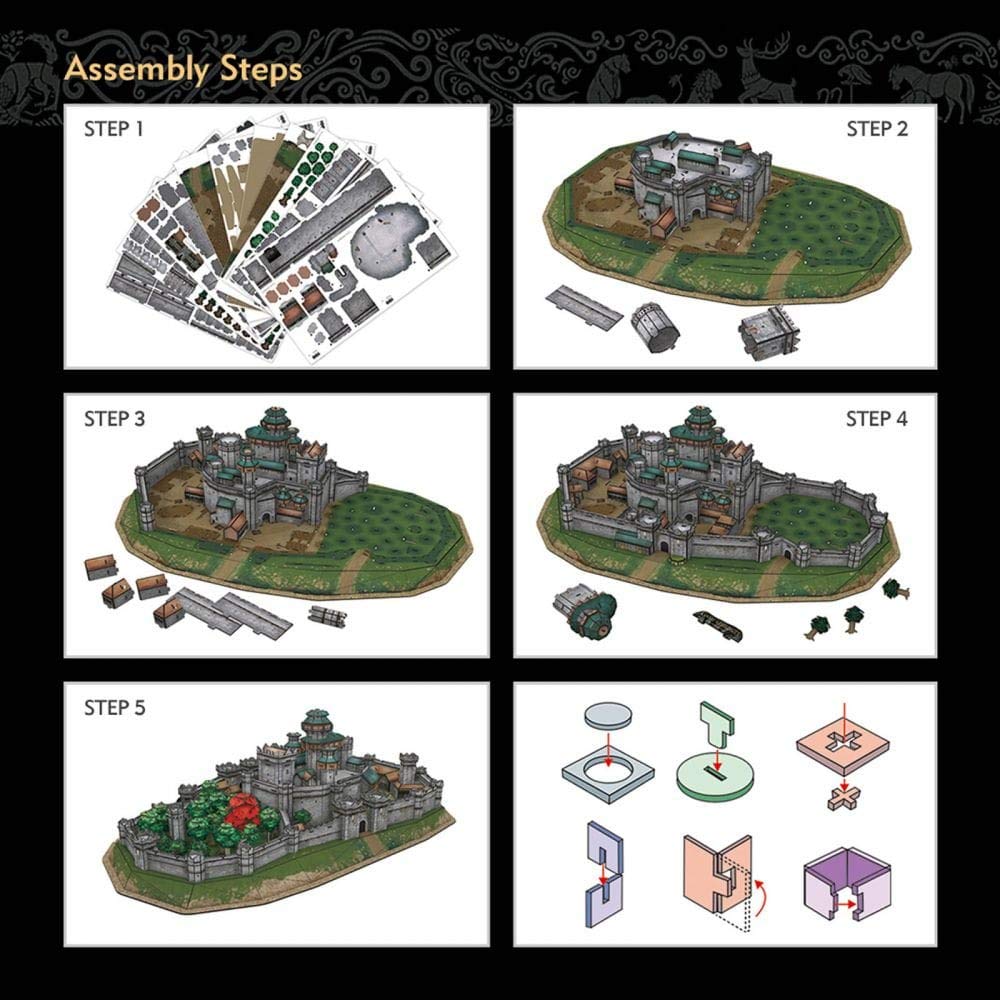 Game of Thrones Winterfell 3D Puzzle - 430-Piece Building Kit for Ages 8+ 11