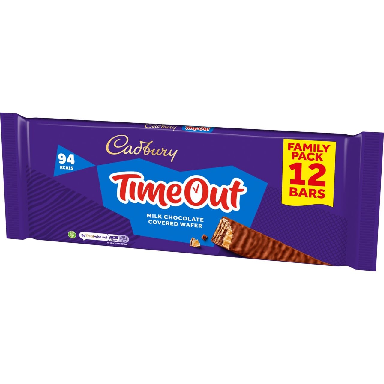 Cadbury Timeout Milk Chocolate Covered Wafer Bars, Crispy Wafer Fingers in Smooth Cadbury Milk Chocolate, 12 x 18g 2