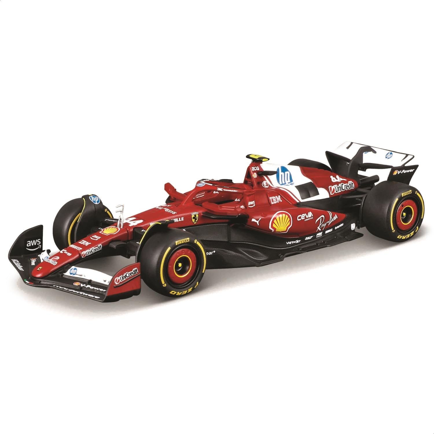 Bburago Ferrari SF-25 F1 2025 #44 Hamilton 1:43 Scale Diecast Model Car 4