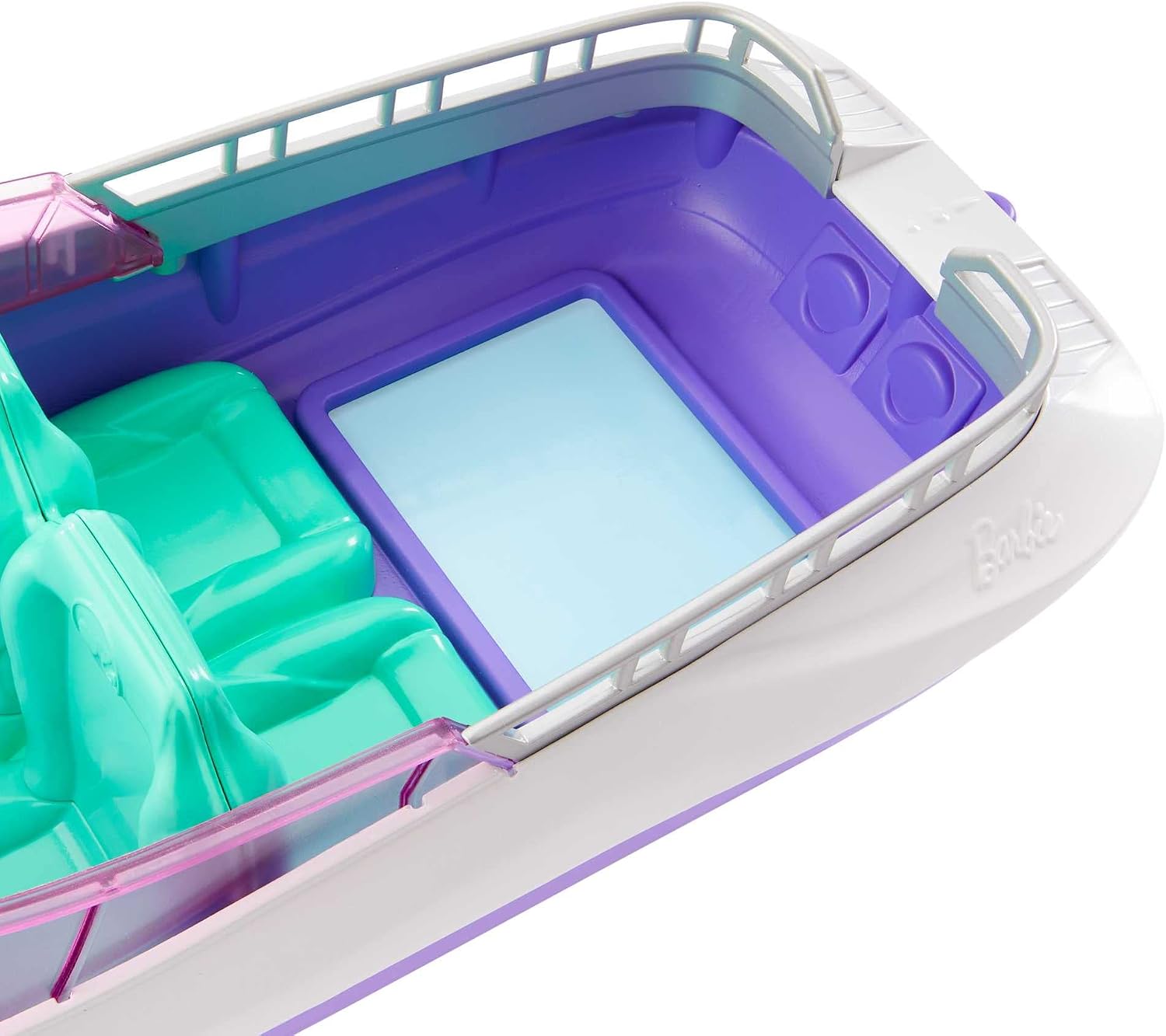 ?Barbie Mermaid Power Playset with 2 Barbie Dolls & 18-inch Floating Boat with S 4