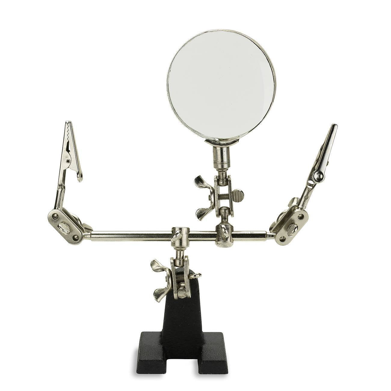 Neiko 01902 Adjustable Helping Hand Soldering Station with 2x Magnifying Glass | Cast Iron Base 1