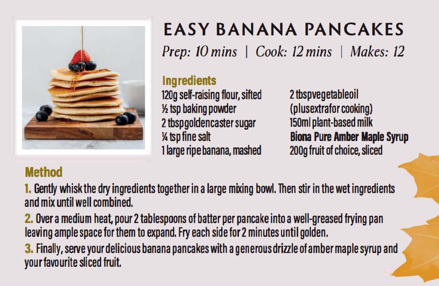 Biona Organic Maple Syrup 330g - Amber Grade A Pure Canadian Syrup 2