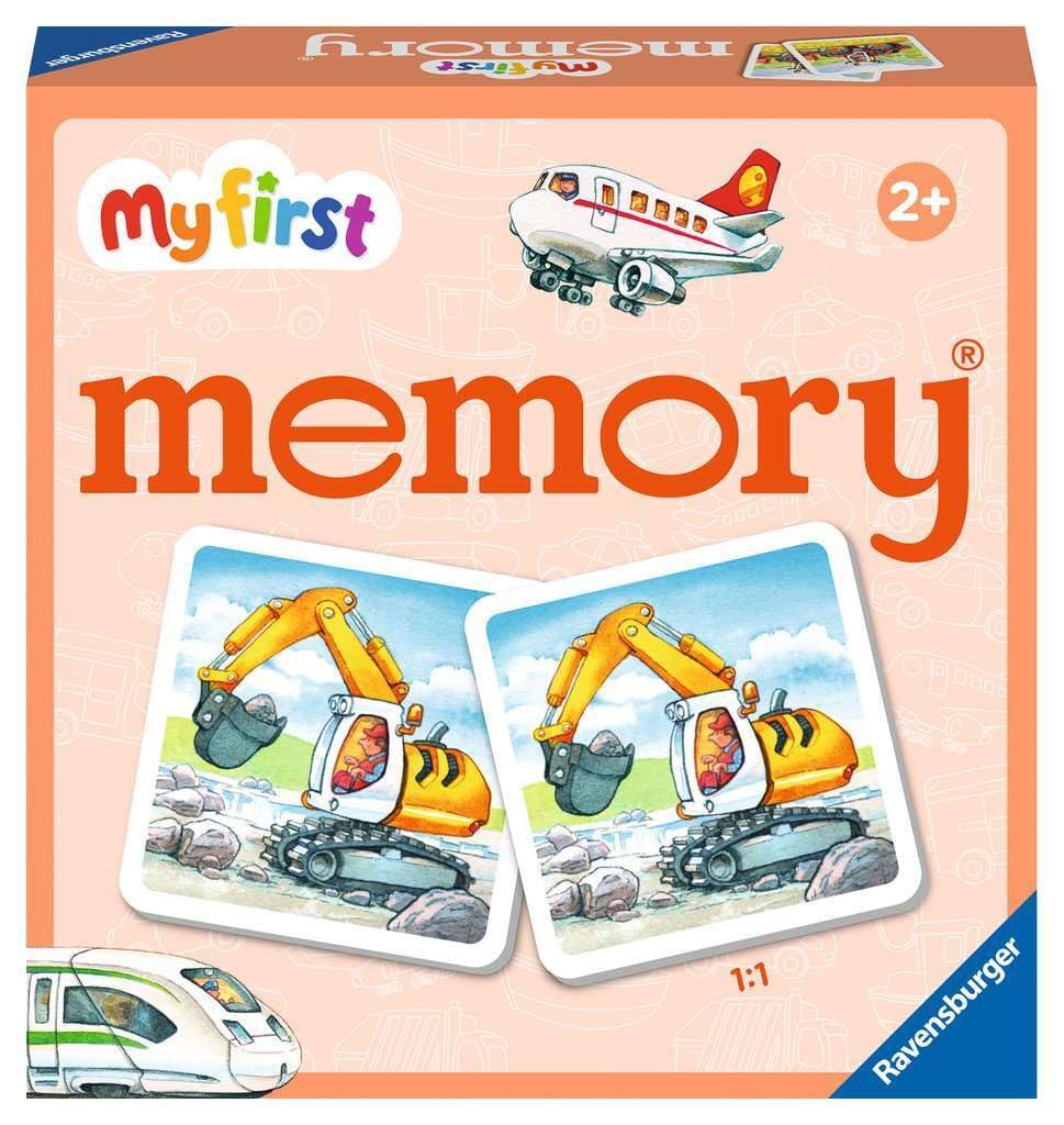 Ravensburger My First Memory Game - Vehicles | 24 Cards | Ages 2+ | Travel Game 1