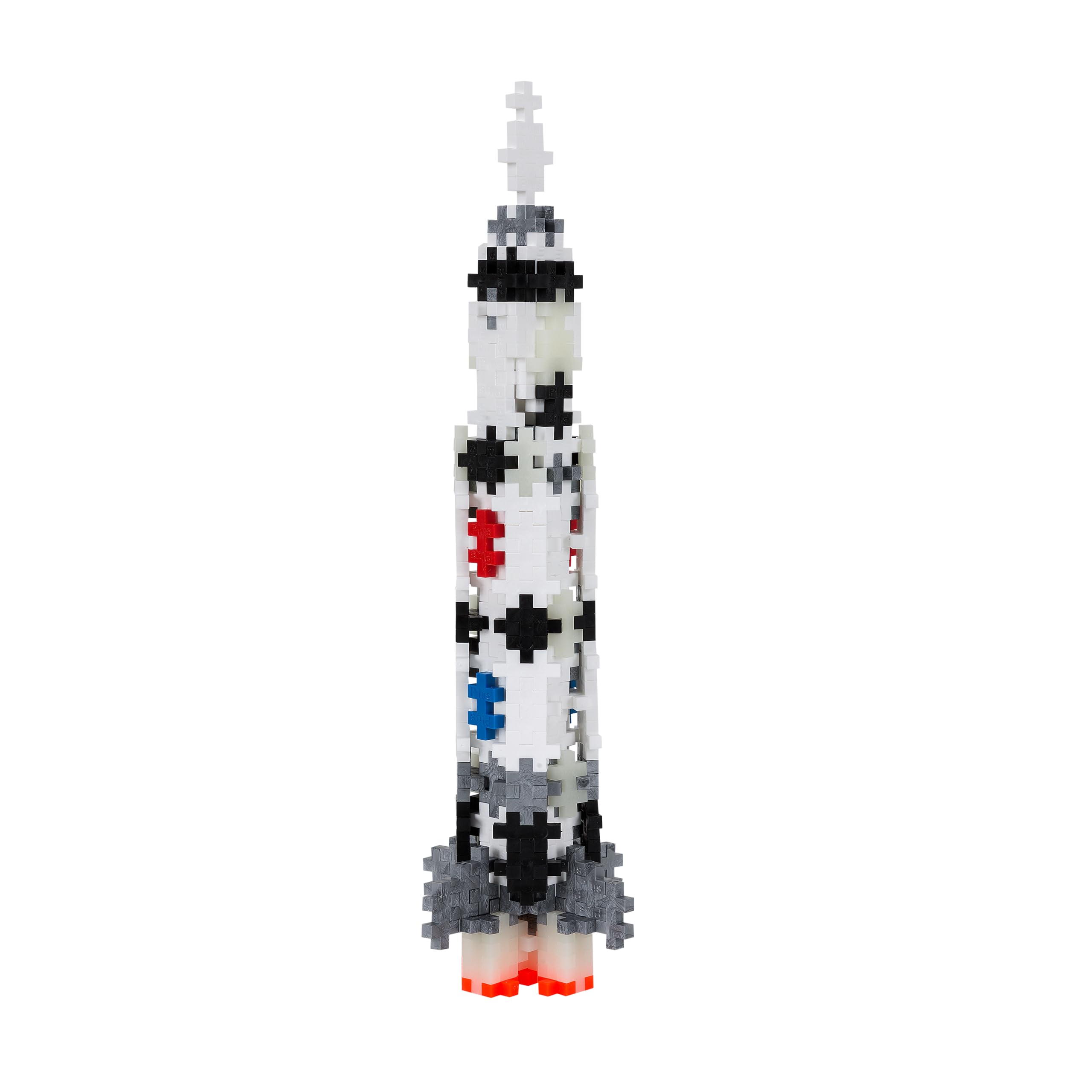 PLUS PLUS Saturn V Rocket Building Set - 240 Pieces | STEM Toy | Ages 5+