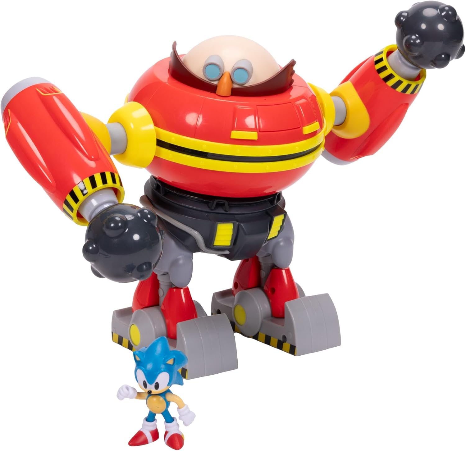 Sonic The Hedgehog Giant Eggman Robot Battle Set - Action Figures Playset for Kids 1