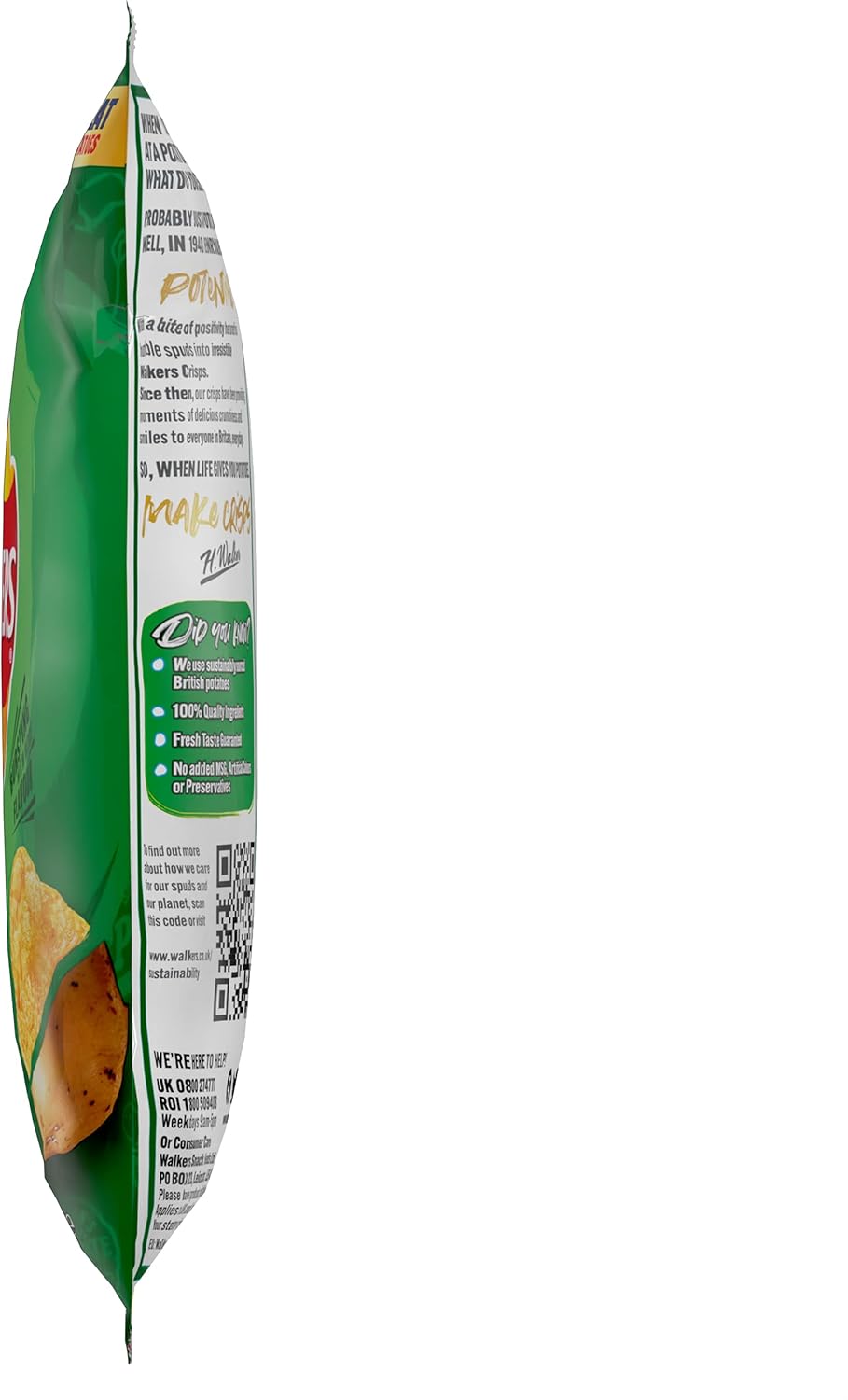 Walkers Salt & Vinegar Crisps 32.5g (Case of 32) 4