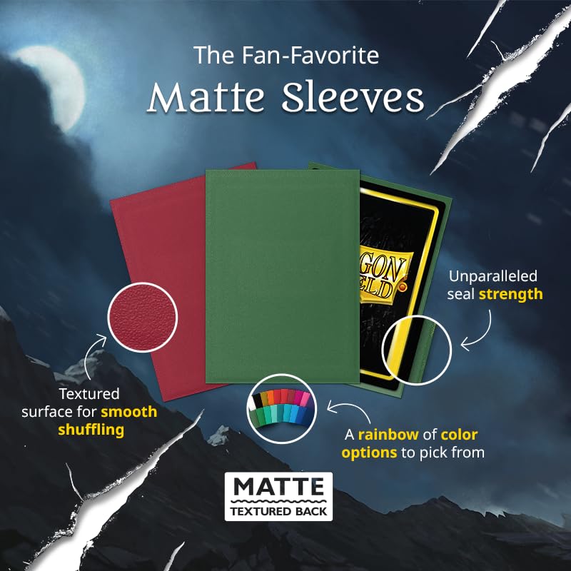 Dragon Shield Japanese Size Matte Crimson Card Sleeves (60 Pack) 7