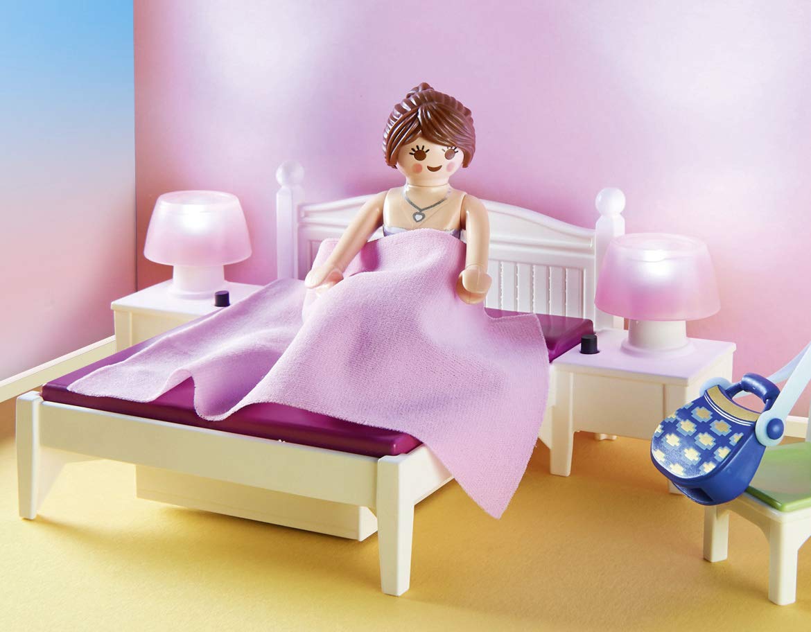 PLAYMOBIL 70208 Dollhouse Master Bedroom with Interchangeable Dresses and Lighting Effects - Playset for Kids 4+ 12