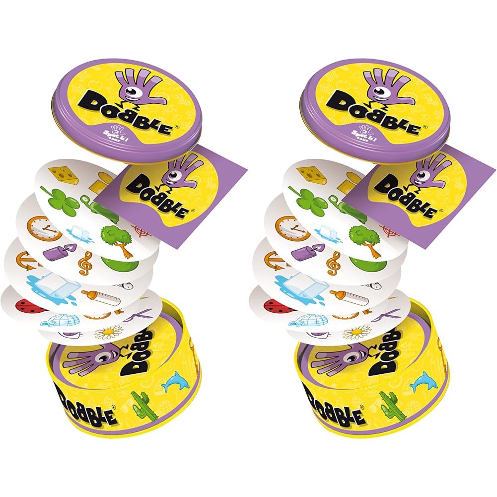 Asmodee Dobble Card Game for 2-8 Players, Ages 6+, 15-Minute Playtime (Pack of 2) 1