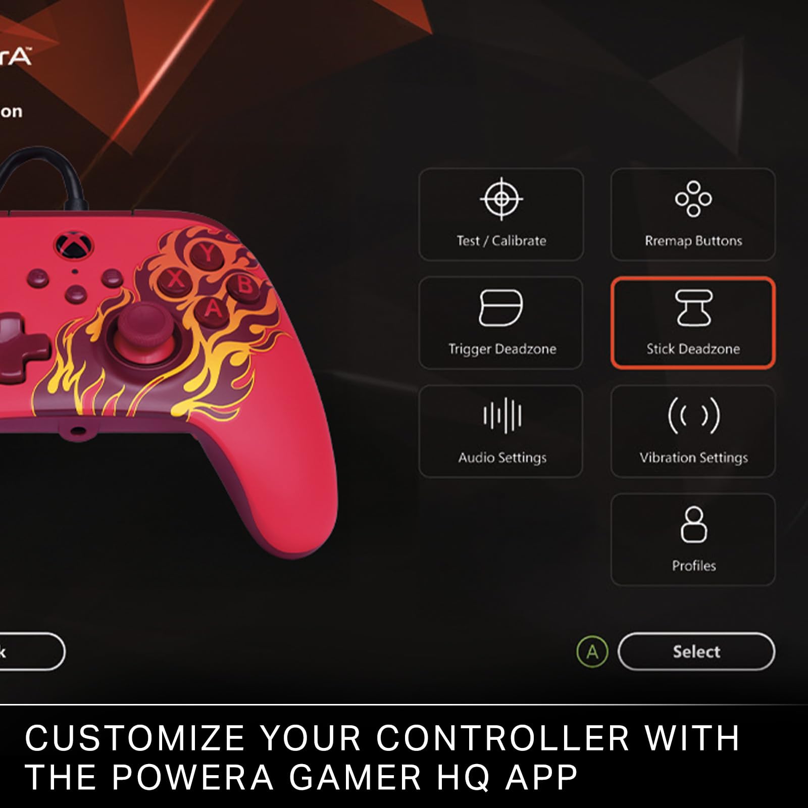 PowerA Advantage Wired Controller - Red Blaze [Xbox Series X|S] 8