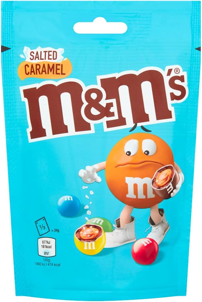 M&Ms Salted Caramel Chocolate Pouch, 102g 1