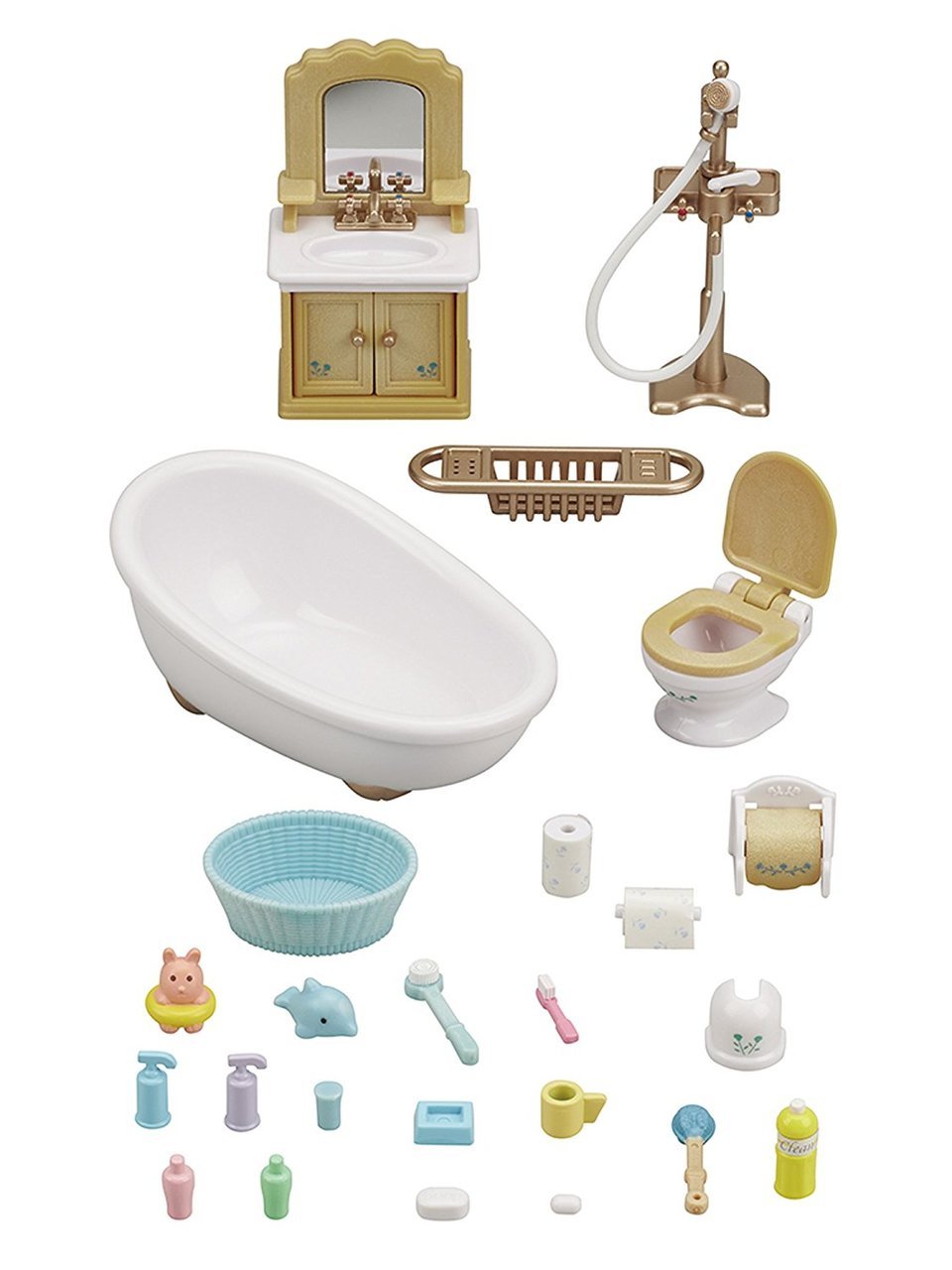 Sylvanian Families Country Bathroom Set 5286 | Plastic | Ages 3+