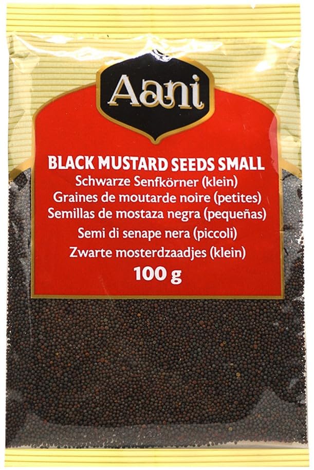 AANI Black Mustard Seeds - Whole, Pungent Flavor | 100g