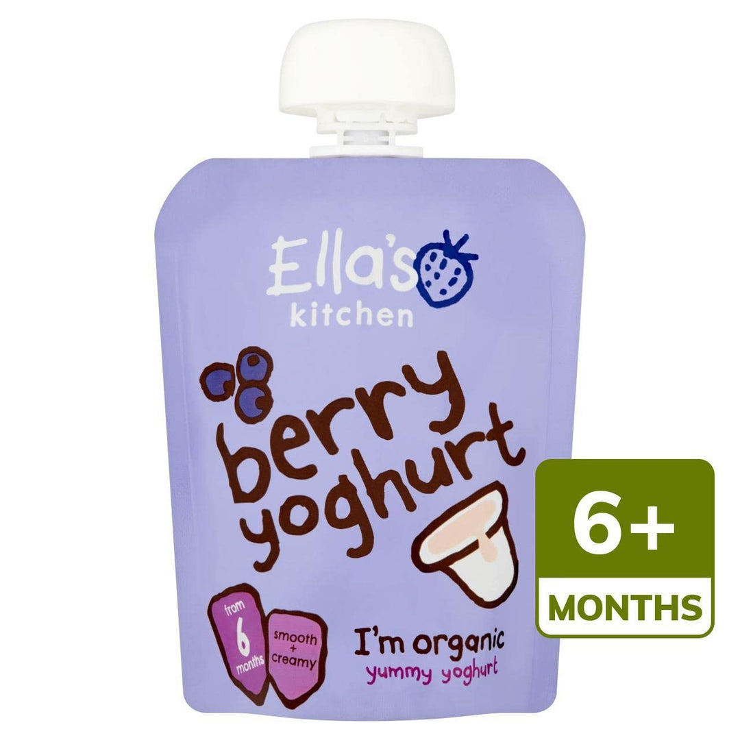 Ella's Kitchen - Organic Berry Greek Yoghurt Snack for Babies 90g (pack of 6)