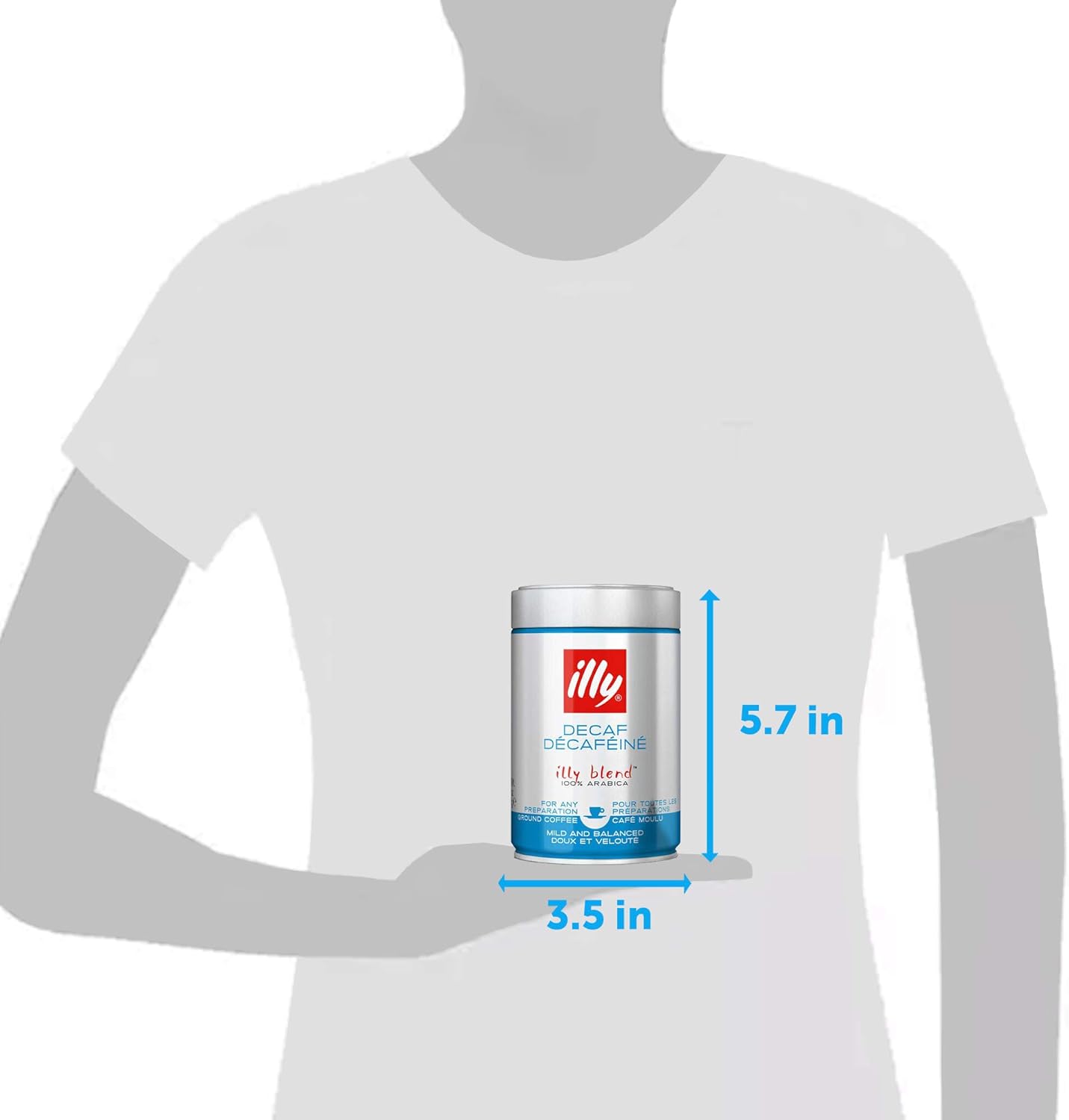 illy Coffee - Decaffeinated Ground Coffee, Medium Roast, 100% Arabica, 250g 2