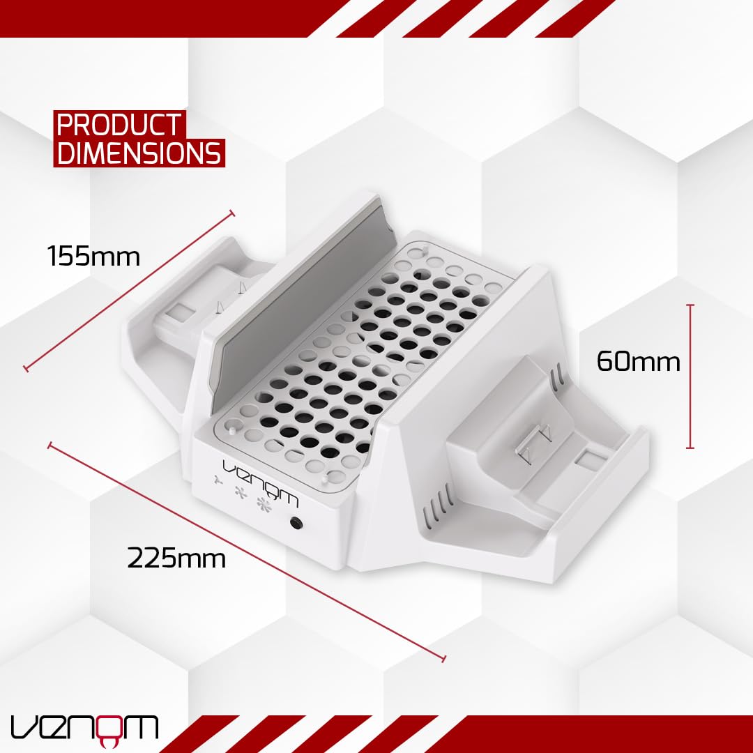 Venom Cool & Charge Vertical Stand for Xbox Series S with Controller Charging and Cooling Fans 6