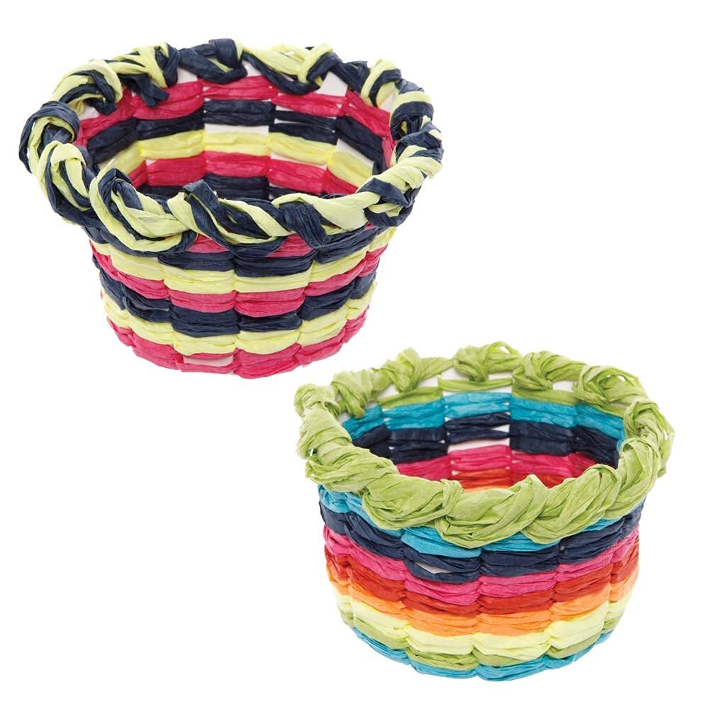 Baker Ross Rainbow Craft Weaving Baskets - Pack of 5, Arts & Crafts Kit for Kids Ages 5+ 4