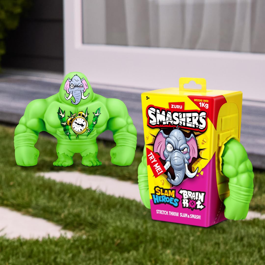ZURU SMASHERS SLAM Heroes Bananini Action Figure - Super Stretch & Slam Play 6