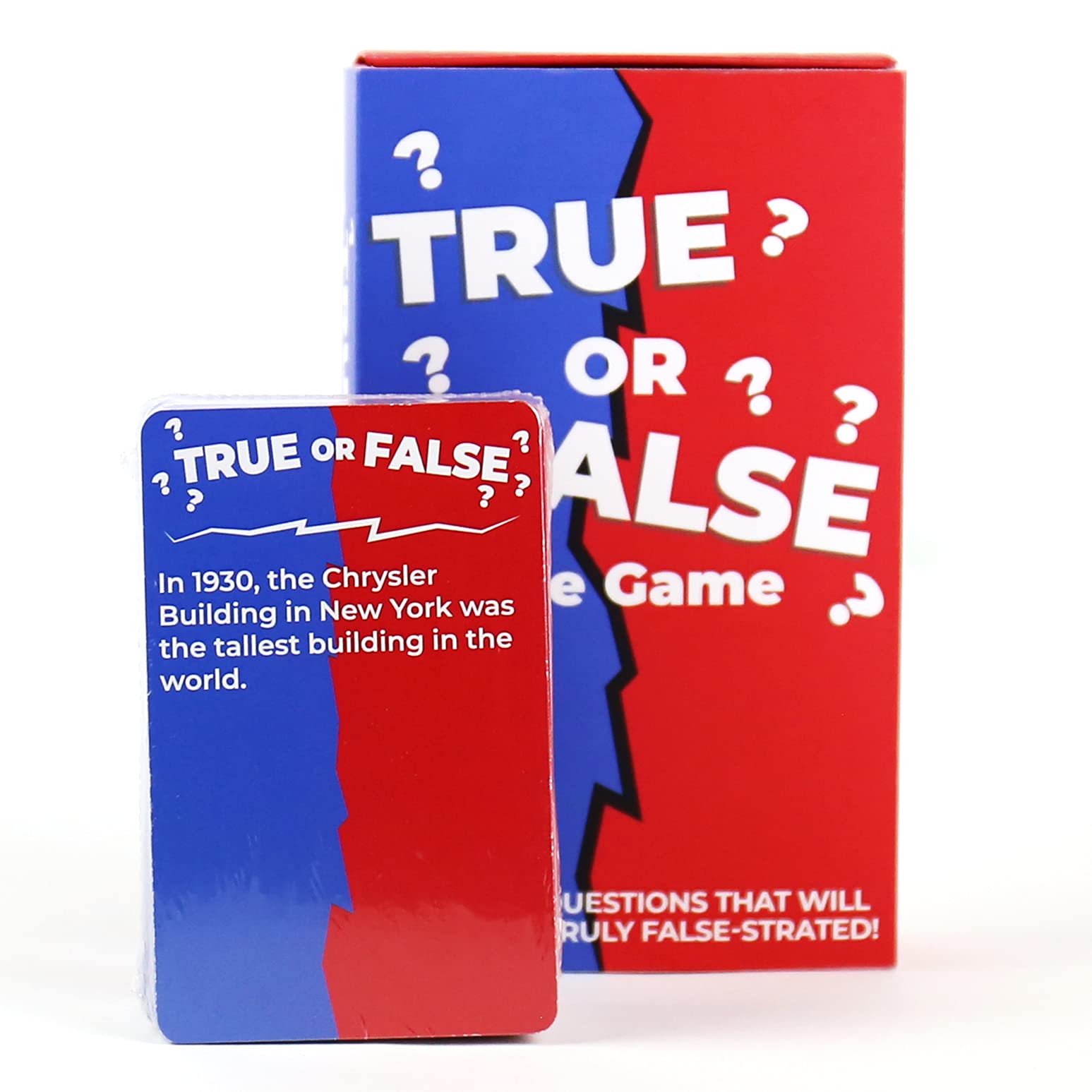 Gift Republic True Or False Trivia Card Game - 100 Tricky Questions | Unisex Adult | Multicoloured 2