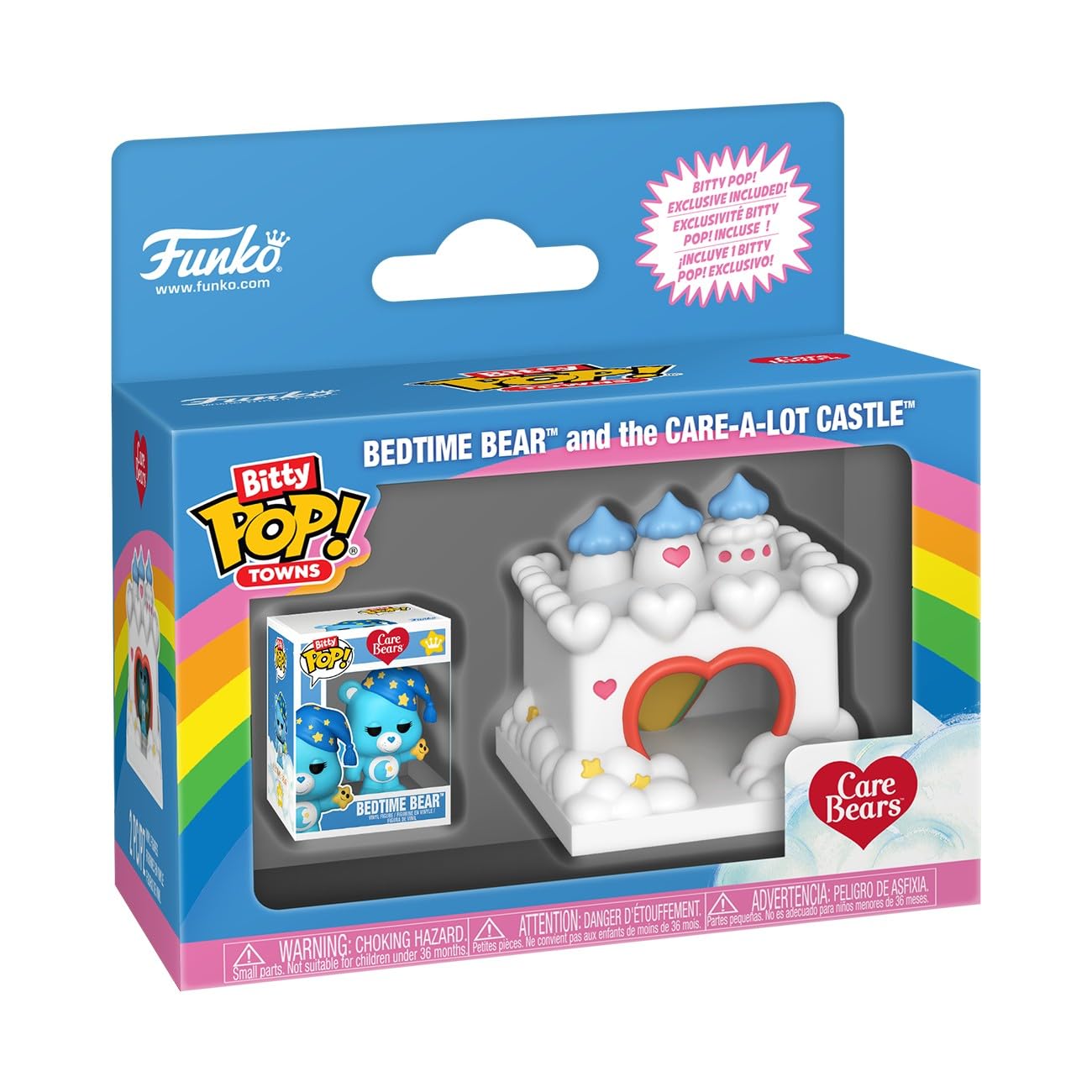 Funko Bitty POP! Town: Care Bear Castle - Loving Bear Miniature Figure | Vinyl | Ages 3+
