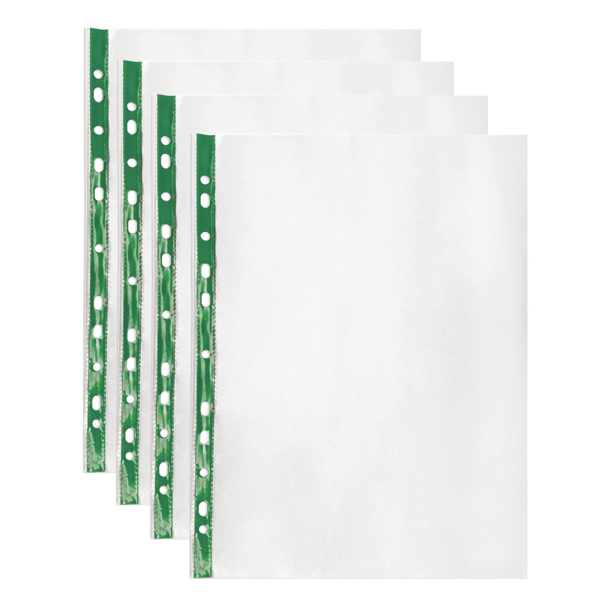 G4GADGET A4 File Pockets - 200 Pack | 50 Micron Polypropylene | 15 Sheet Capacity