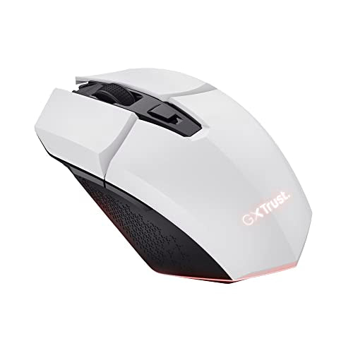 Trust GXT 110W Felox Rechargeable Wireless Gaming Mouse – 80h Battery, 800-4800 DPI, RGB Lighting, 6 Buttons, White 23