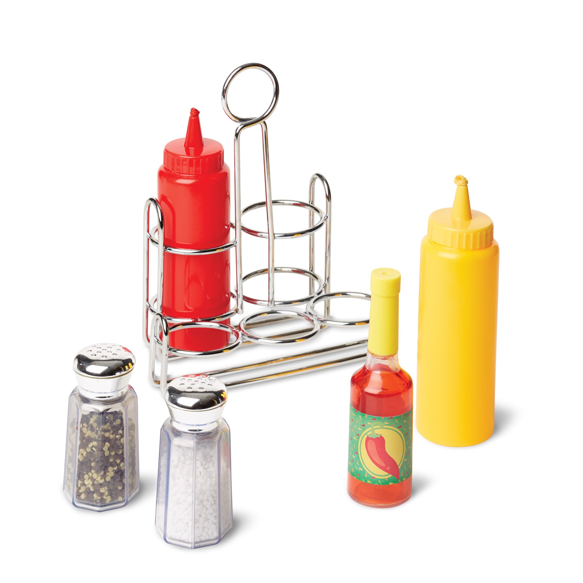 Melissa & Doug Condiments Set - Realistic Pretend Play Food for Kids 3-5 Years 8
