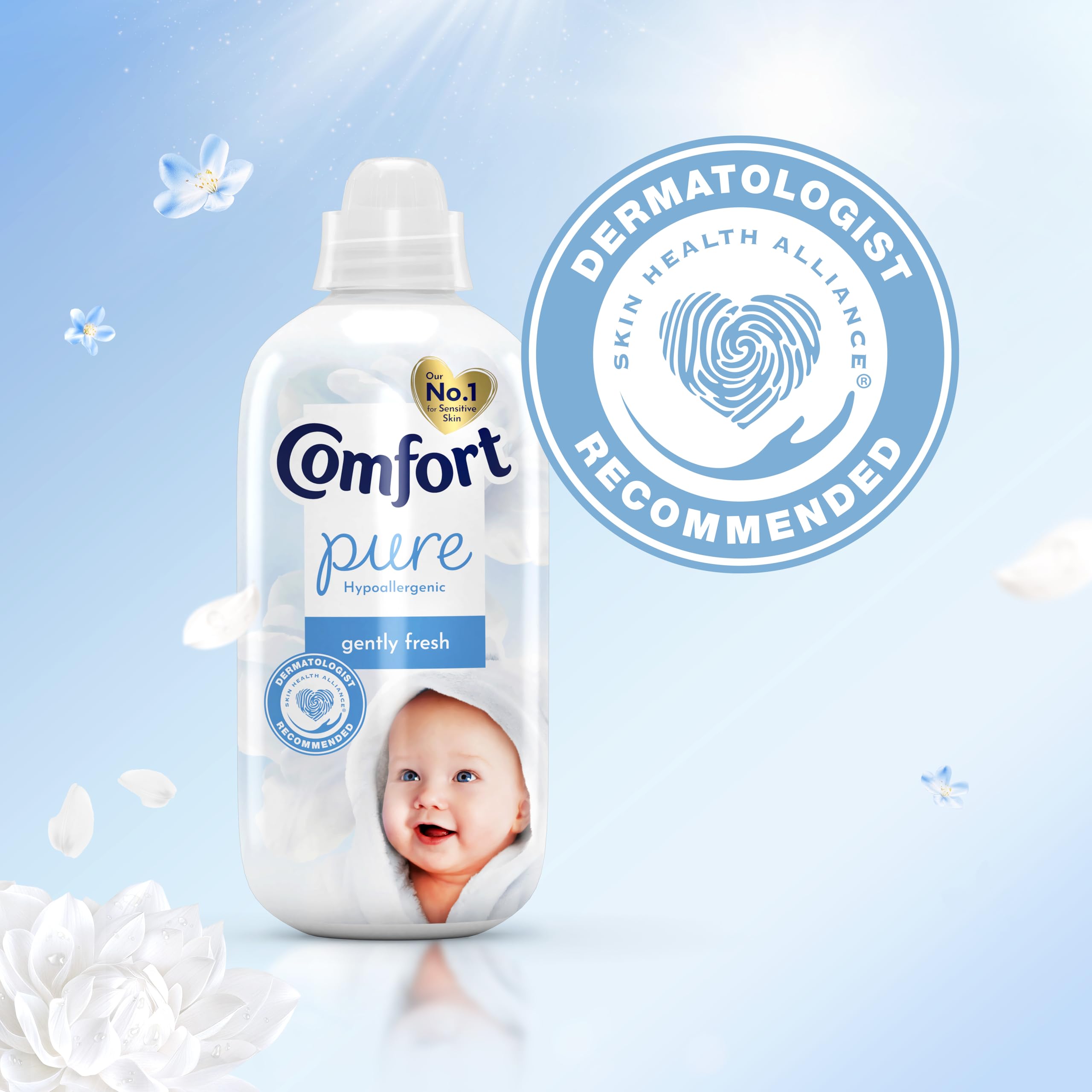 Comfort Pure Hypoallergenic Fabric Conditioner - Dermatologist Recommended for Sensitive Skin 2