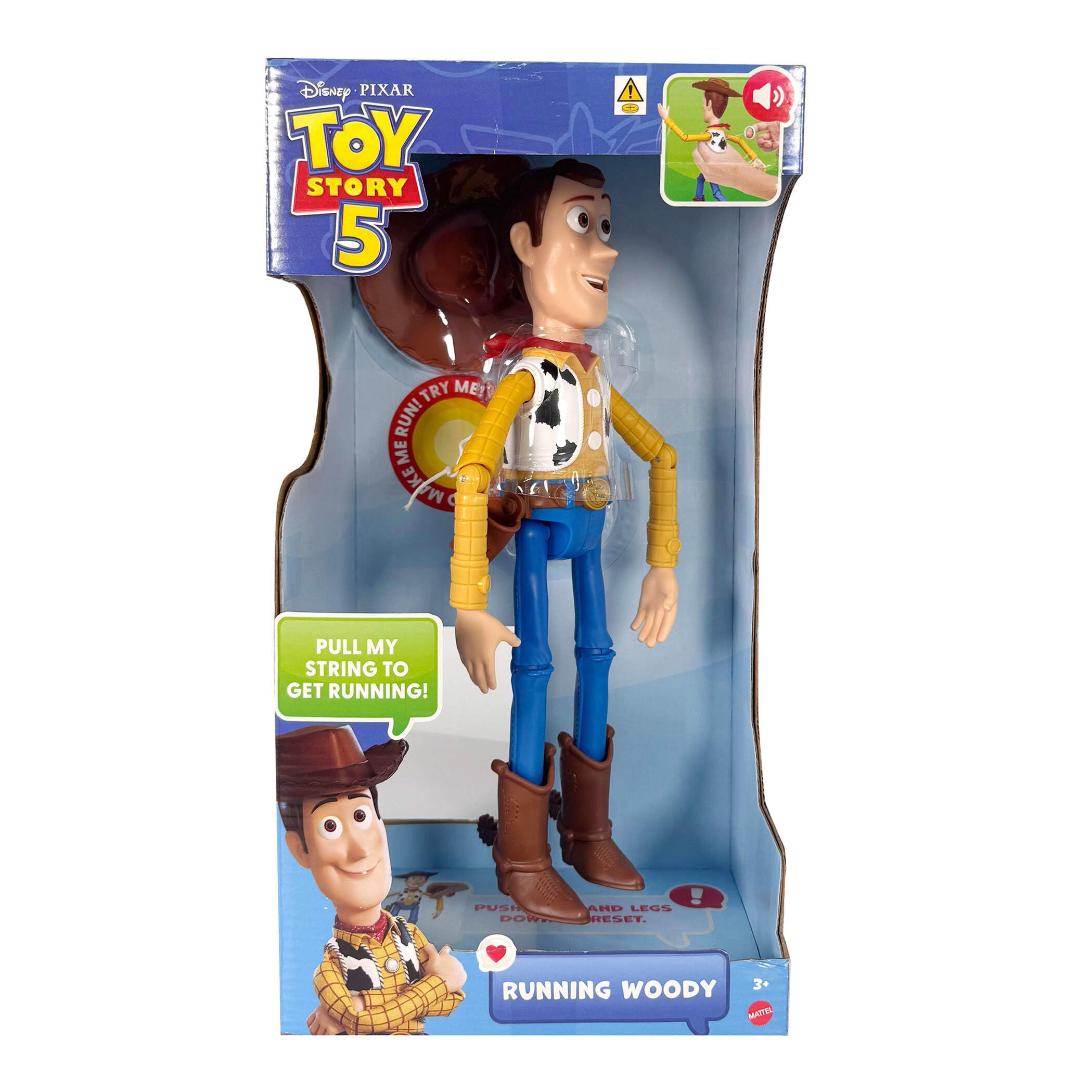 Mattel Disney and Pixar Toy Story 5 Running Woody 12.25 Inch Action Figure with 50+ Sounds 6