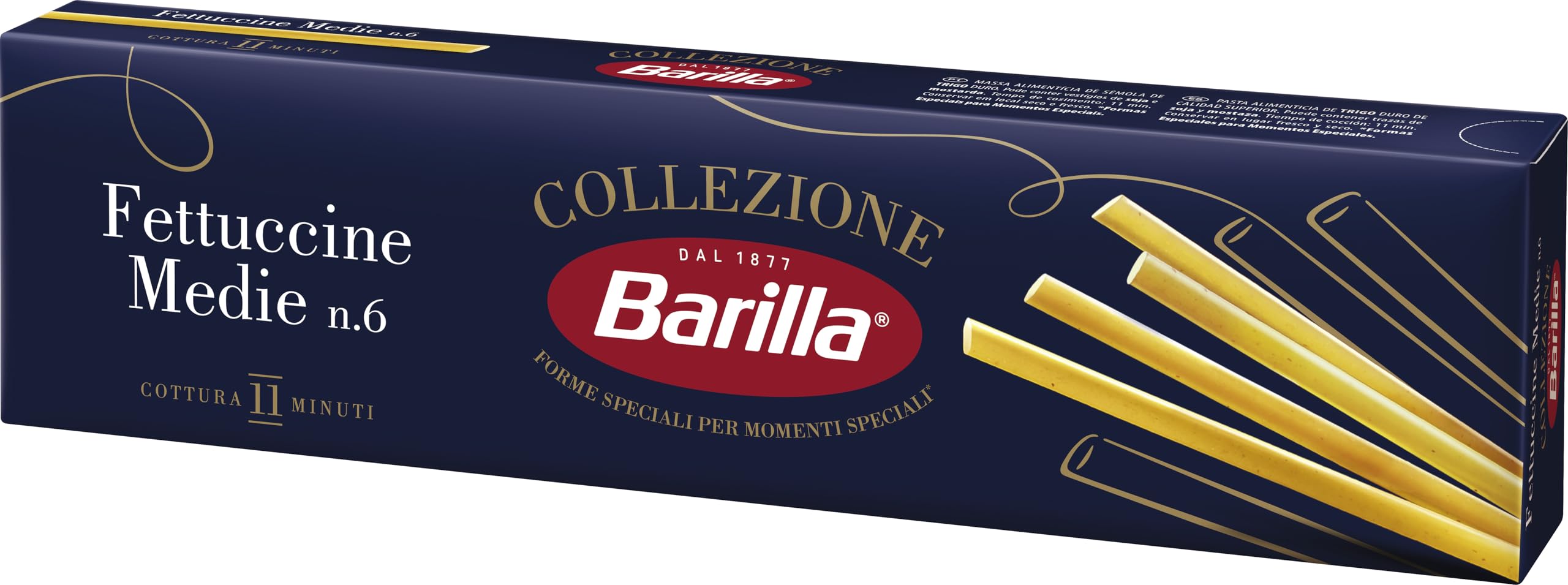 Barilla Fettuccine Medie Pasta - Durum Wheat Semolina | 500g Pack