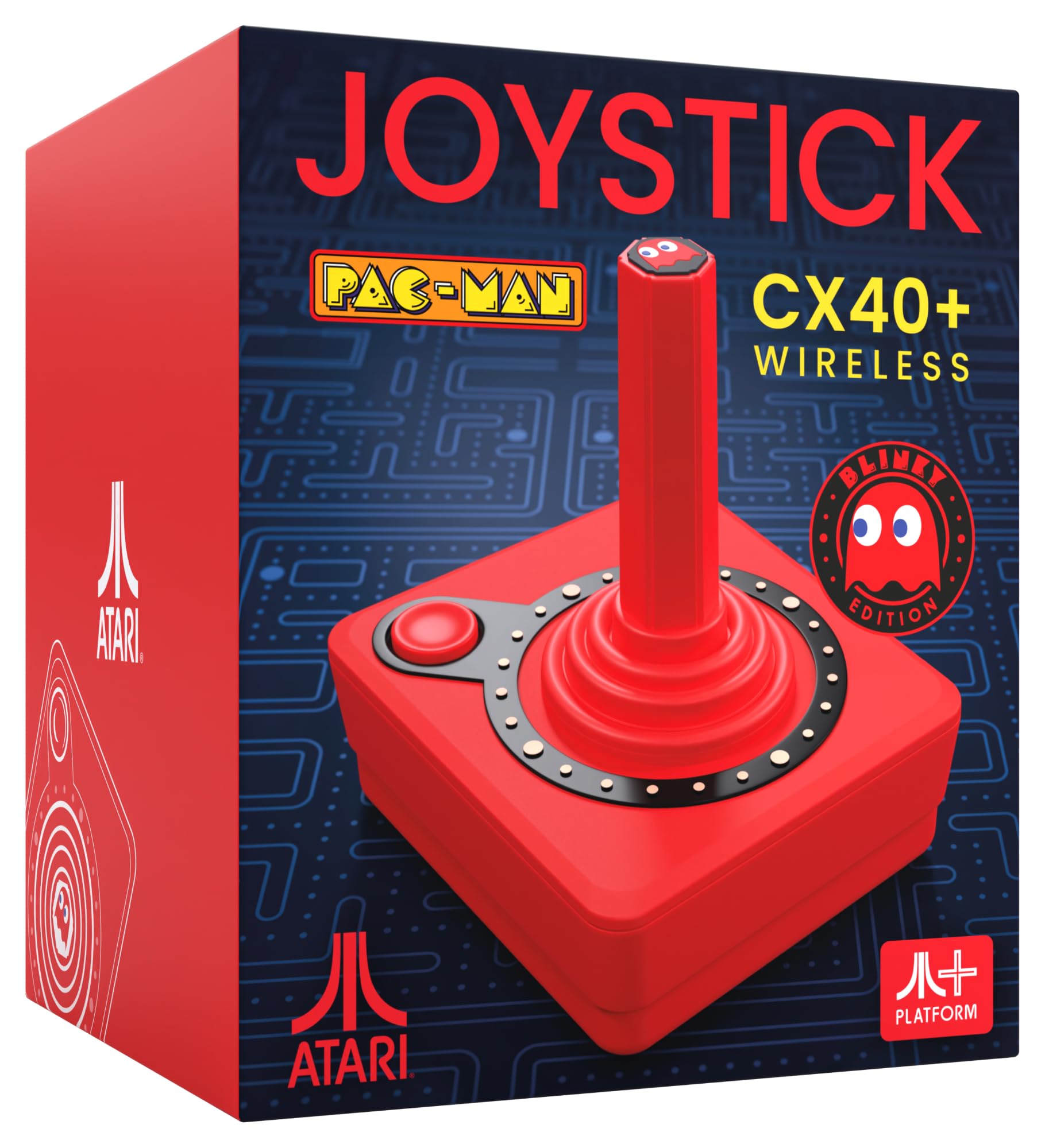 Pac-Man - Atari CX40+ Wireless Joystick Red