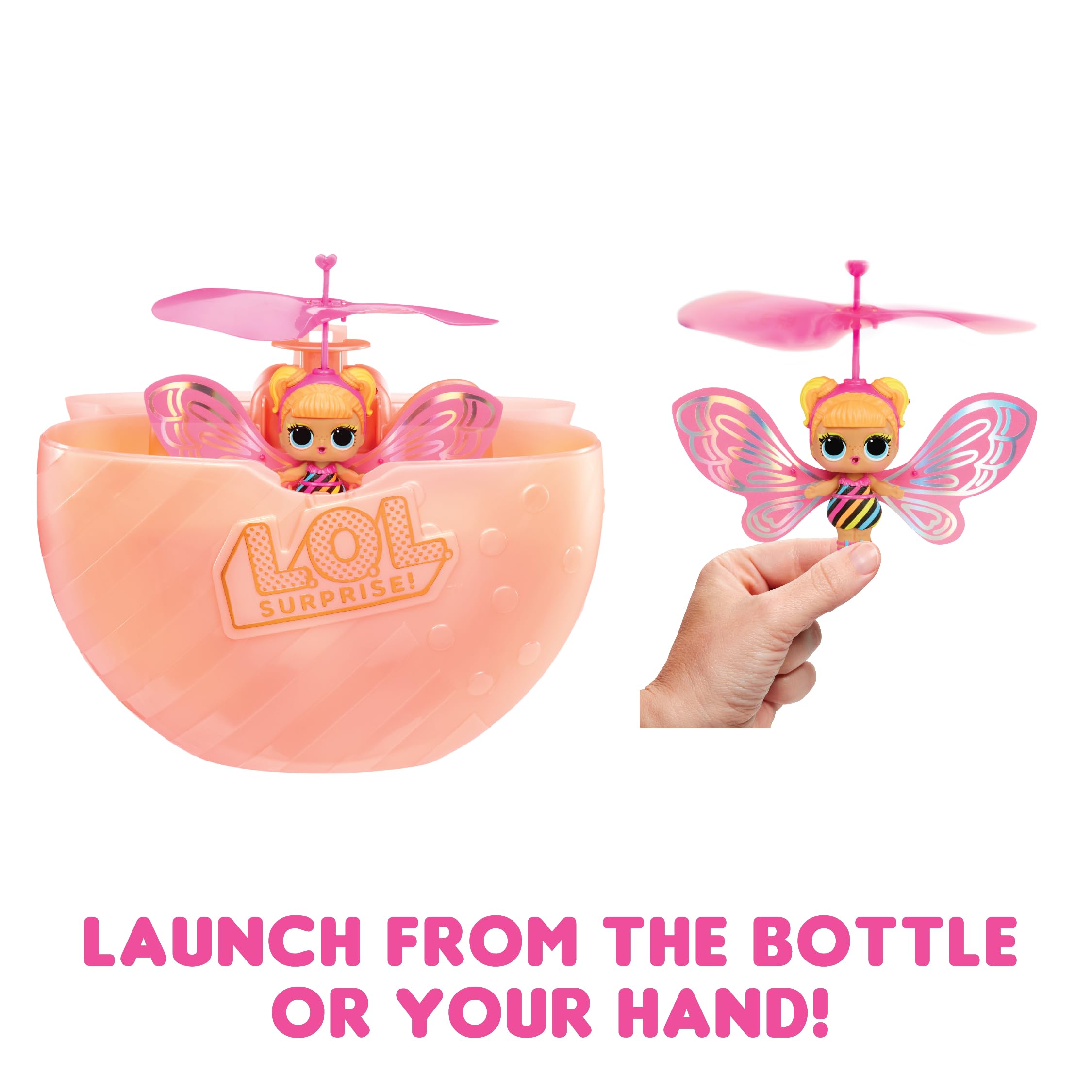 LOL Überraschung! Magische Flugpuppe – Flutter Star – Interaktives Flugspielzeug für Kinder 4