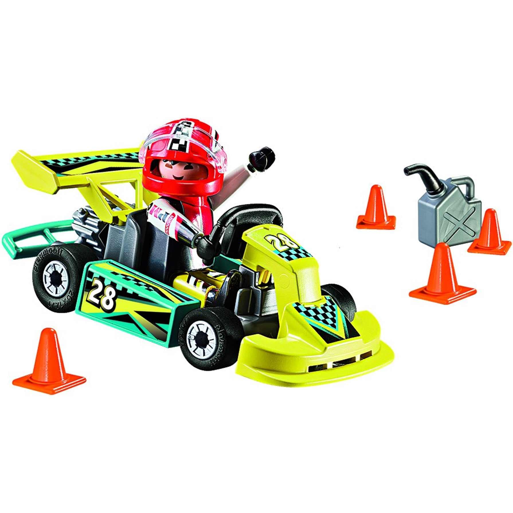 Playmobil Action Go-Kart Racer Carry Case Playset | Includes Racer Figure & Accessories | Ages 4+ 4