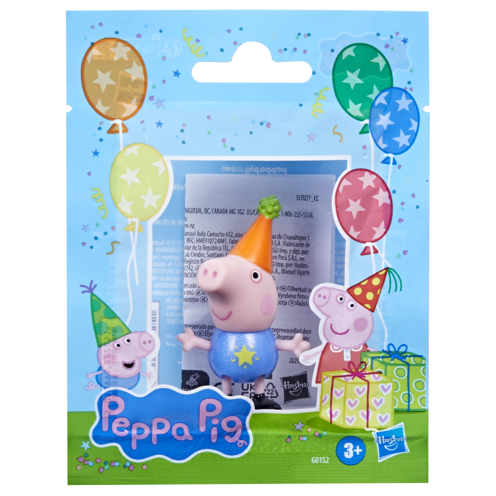 Peppa Pig Peppa’s Party Friends Figure - Shimmery Festive Outfit, 7.5 cm Poseable Action Figure for Kids 3+ 2