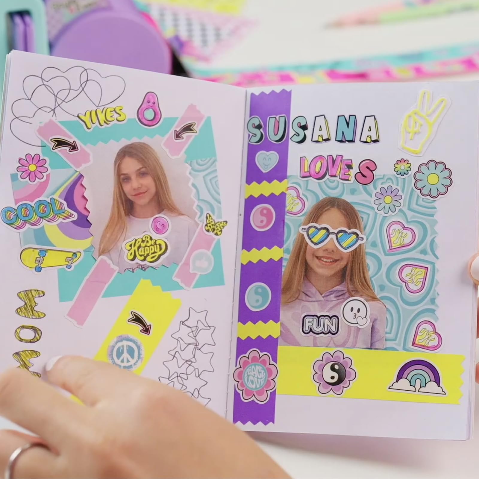 Style 4 Ever 3 in 1 Scrapbooking Station - Customize Notebooks, Stickers & Tape 2