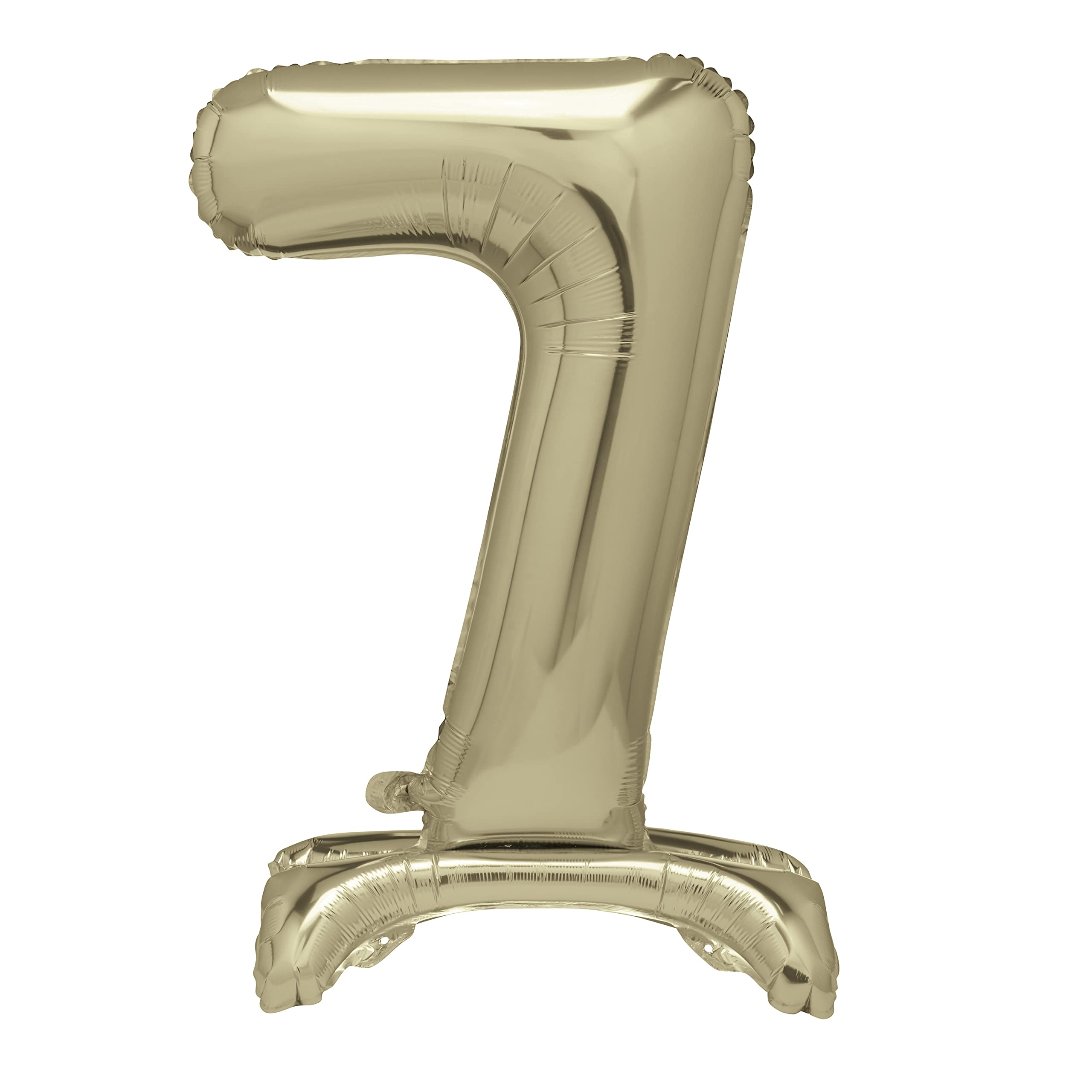 Unique Gold Standing Number 7 Foil Balloon 30" - Party Decoration 1