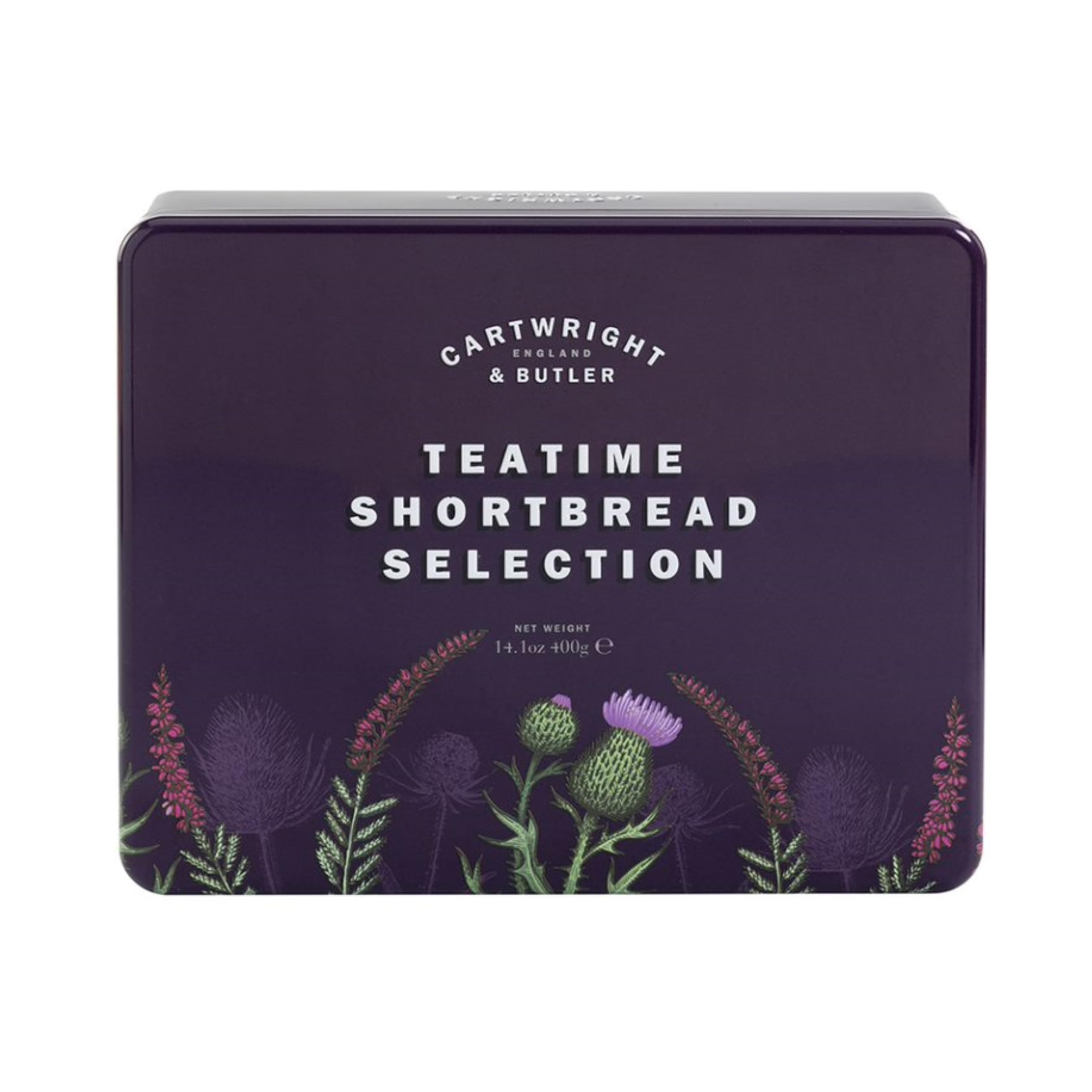 Cartwright & Butler Teatime Shortbread Selection - All Natural Ingredients | 400g Tin