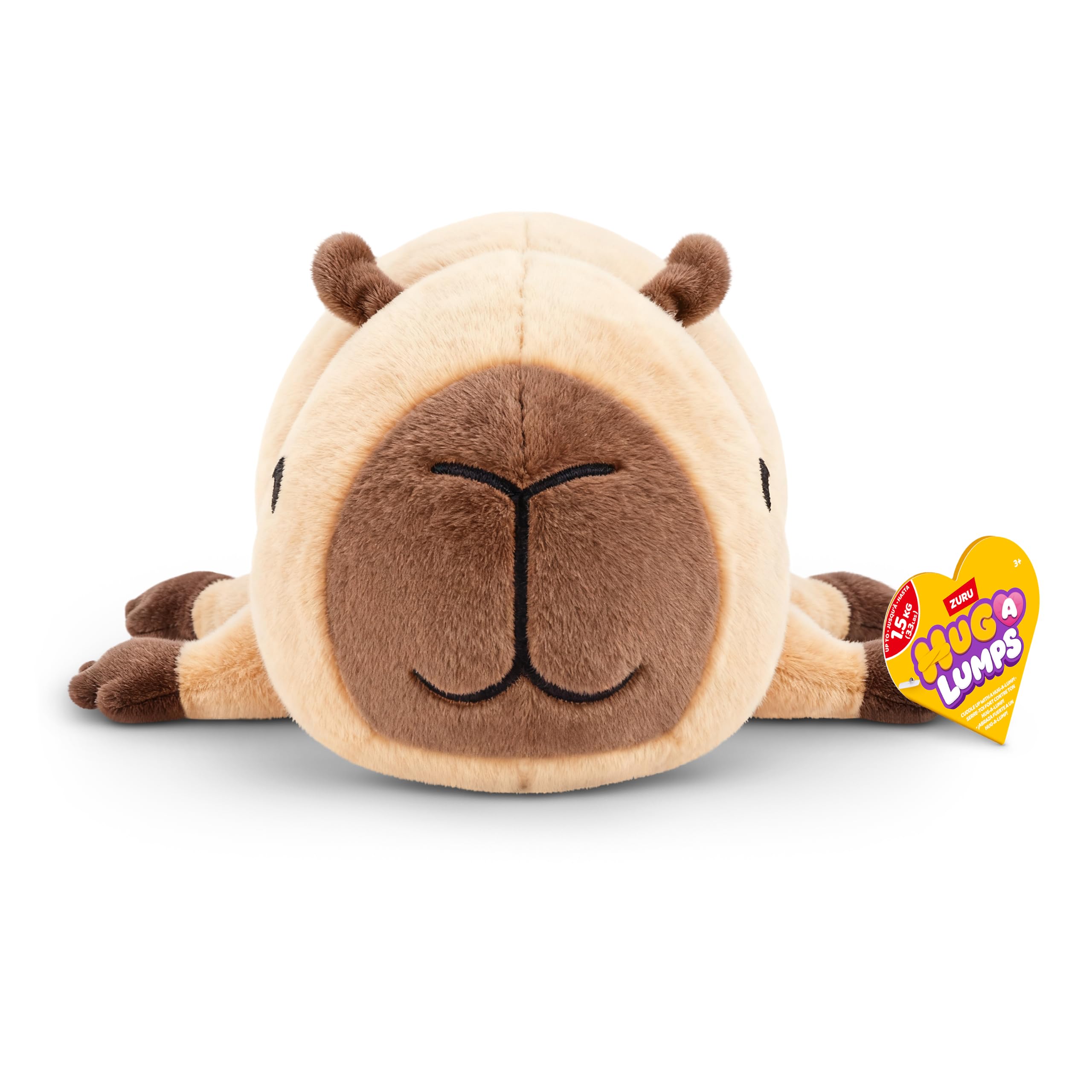 Hug-A-Lumps Capybara Connie Soft Doll - Weighted Plush for Calm & Comfort | Medium Size 1