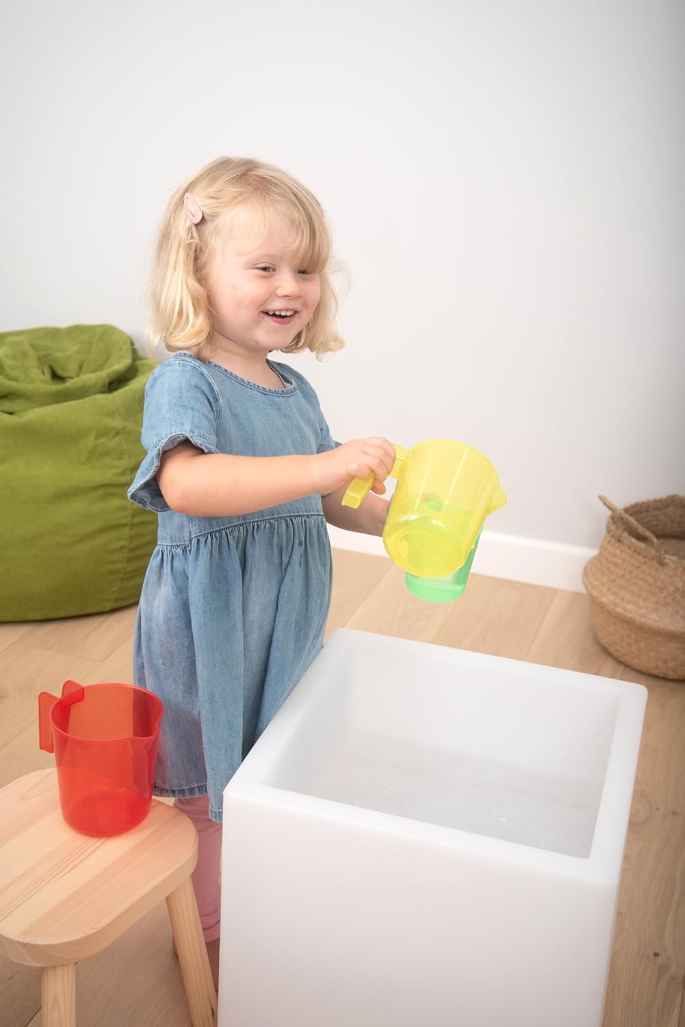 TickiT Translucent Colour Nesting Jugs - 3-Piece Sand & Water Play Set for Toddlers 12M+ 5