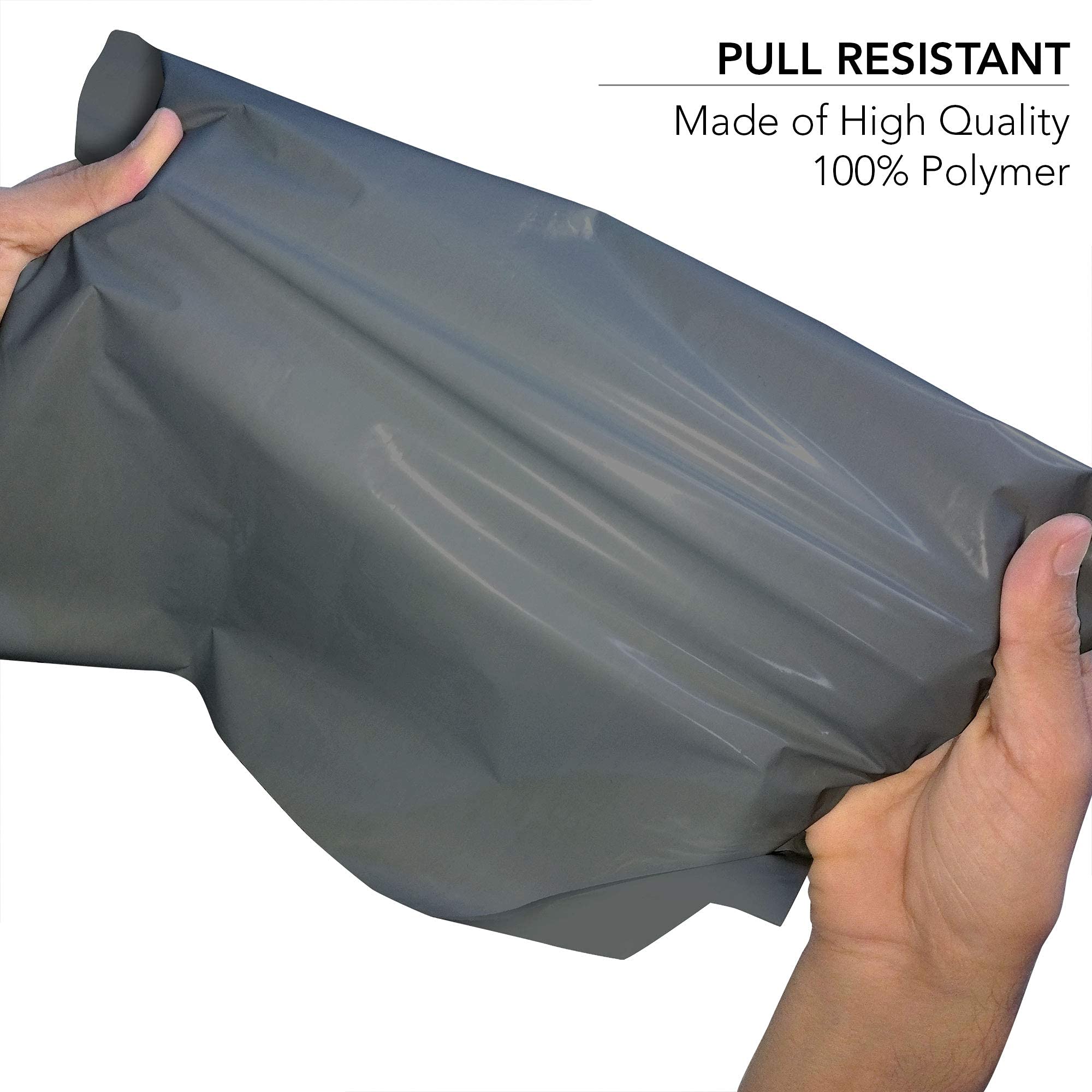 iSOUL Grey Plastic Mailing Bags - 12 x 16 Inch | 60 Micron Opaque | 100 Pack 5