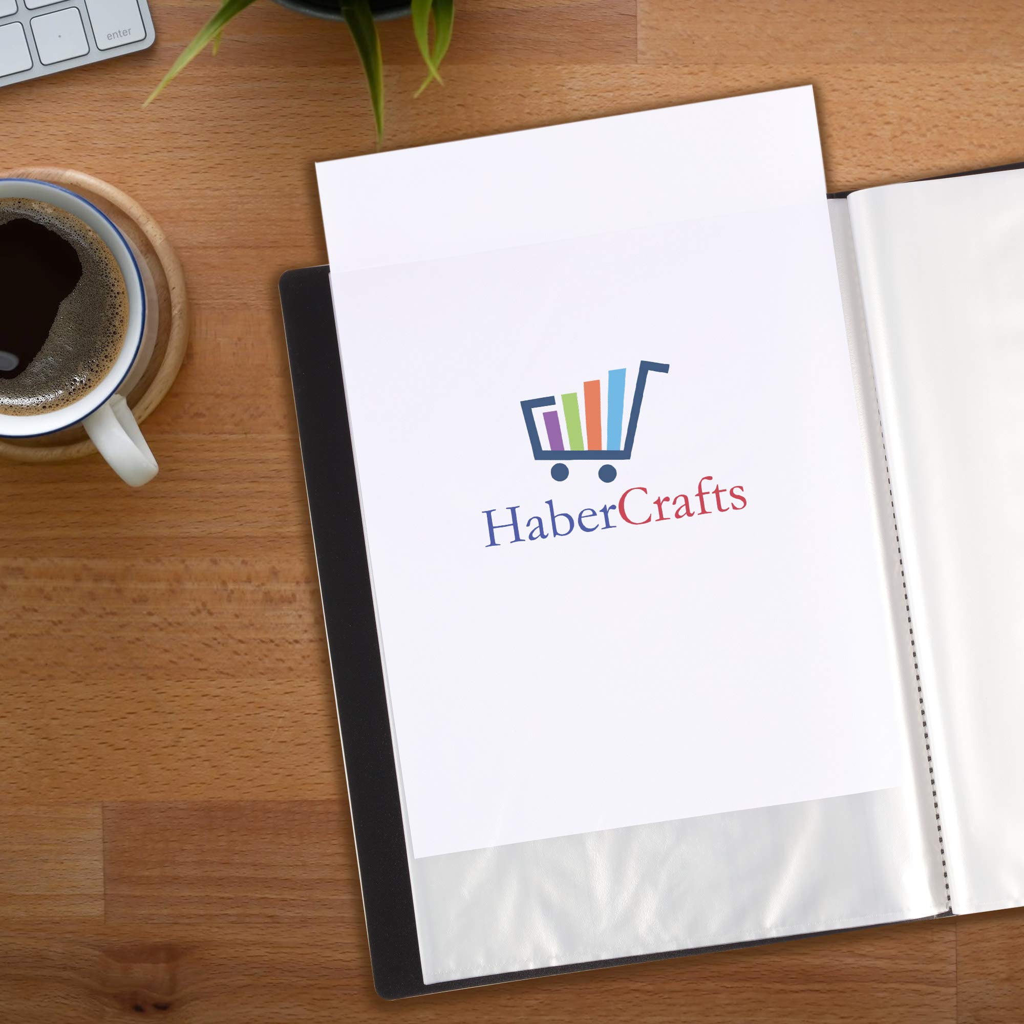 Habercrafts A5 Presentation Folder Display Book - 20 Pockets (40 Views) | Acid-Free | Water Repellent 4