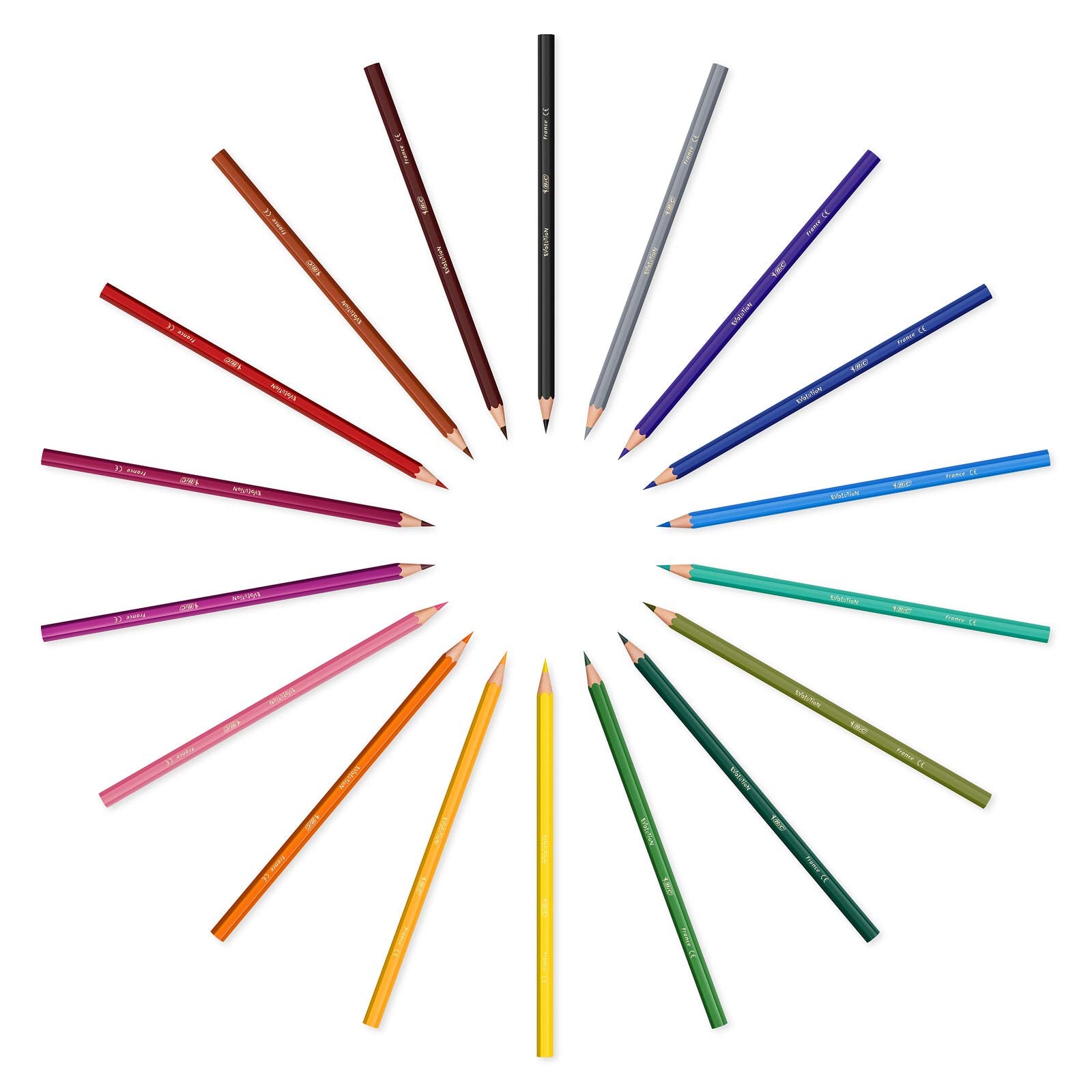 BIC Kids Evolution Ecolutions Coloured Pencils - 18-Pack, Eco-Friendly, Ages 5+ 3