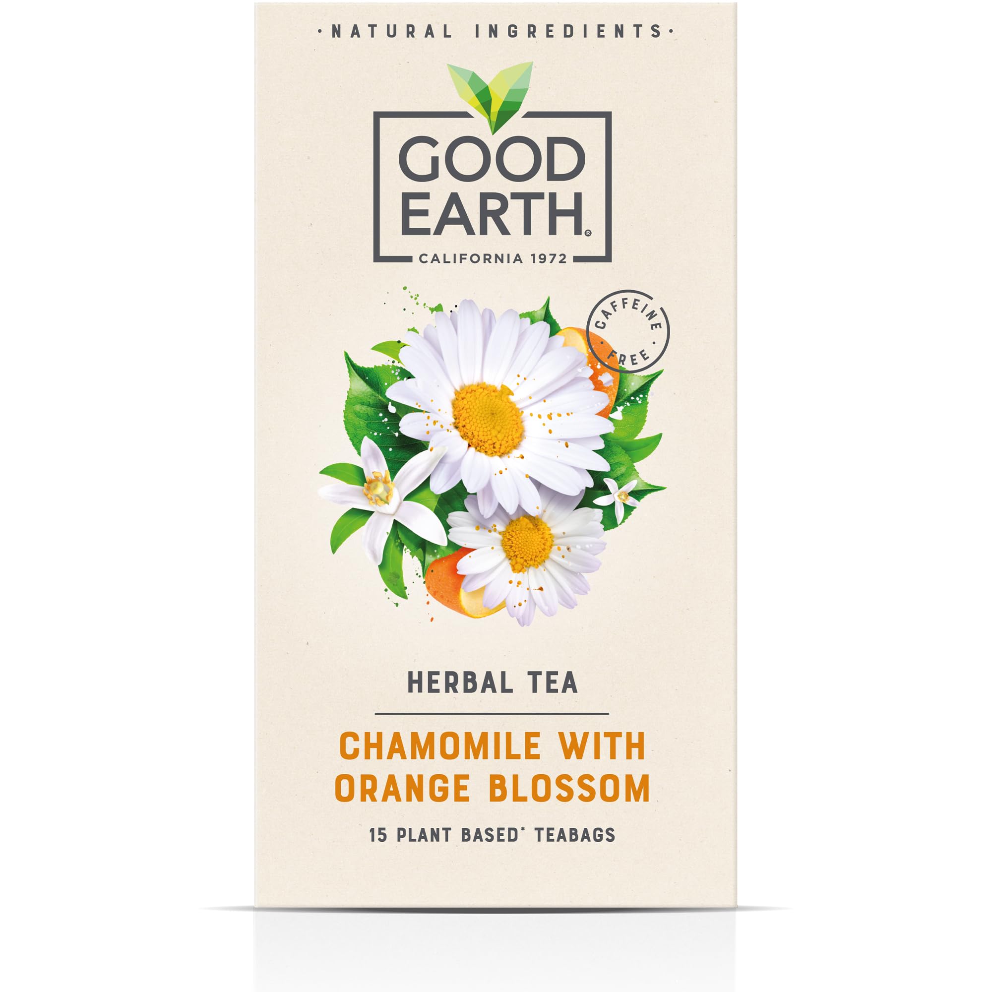 Good Earth Tea Co. - Chamomile with Orange Blossom Herbal Tea Bags 1