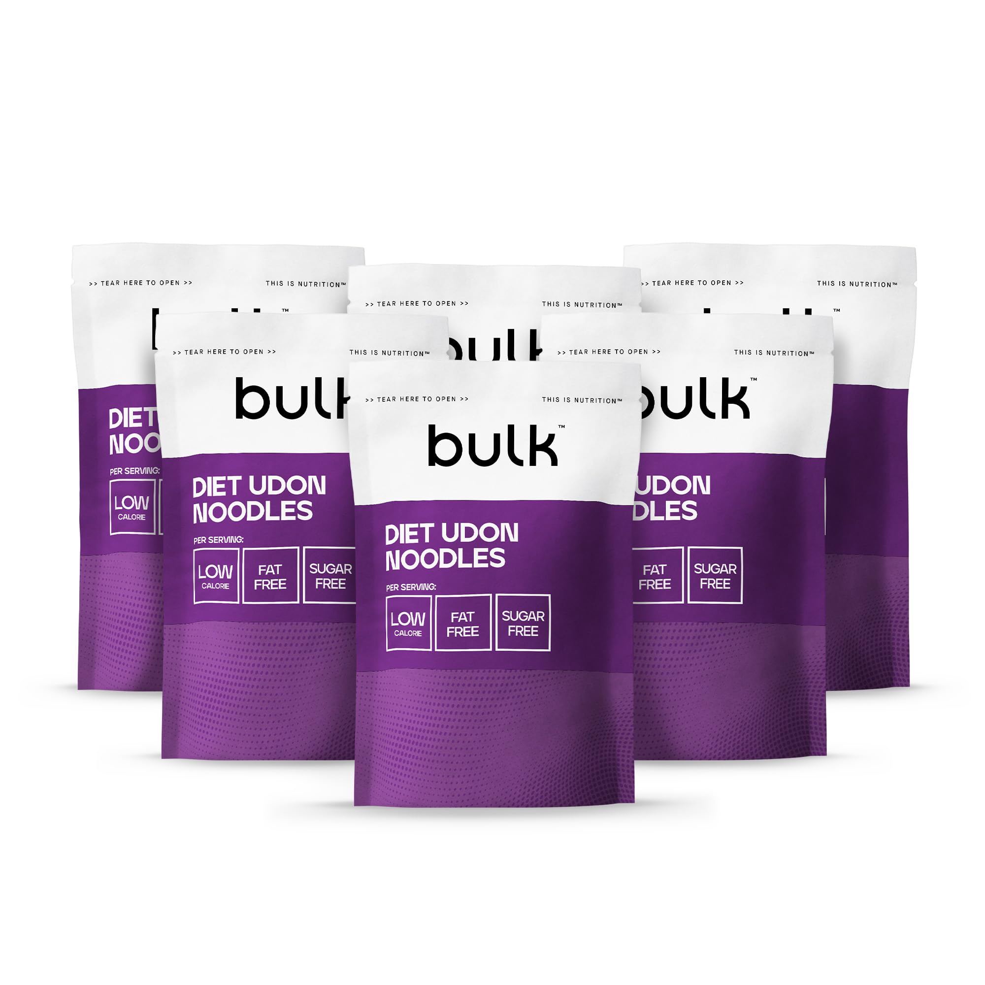 Bulk Diet Udon Noodles - Konjac Noodles, 200g Pack of 6, Low-Calorie, Gluten-Free, High-Fibre 1
