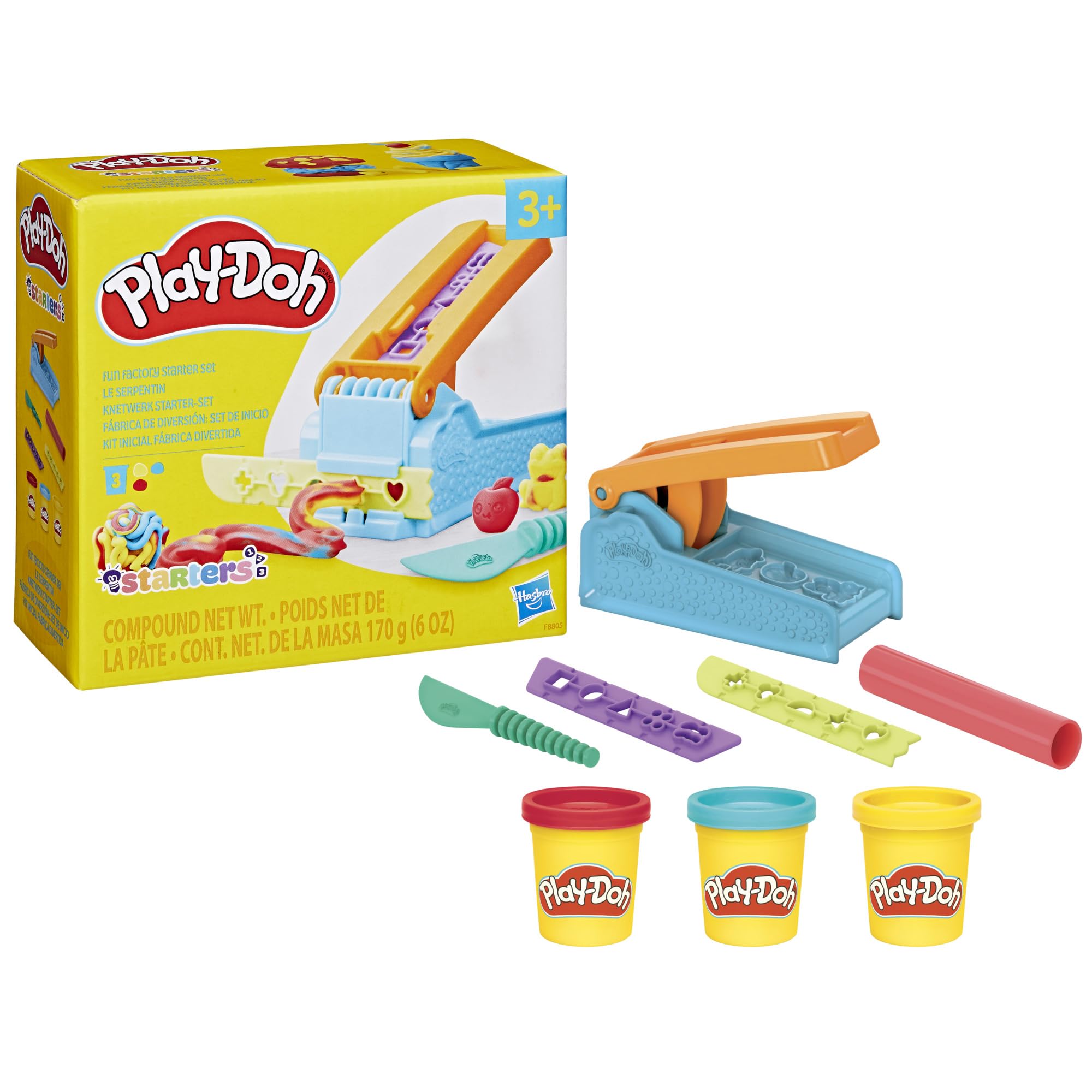 Play-Doh Fun Factory Starter Set - Squeeze & Shape Play for Kids Age 3+ 1