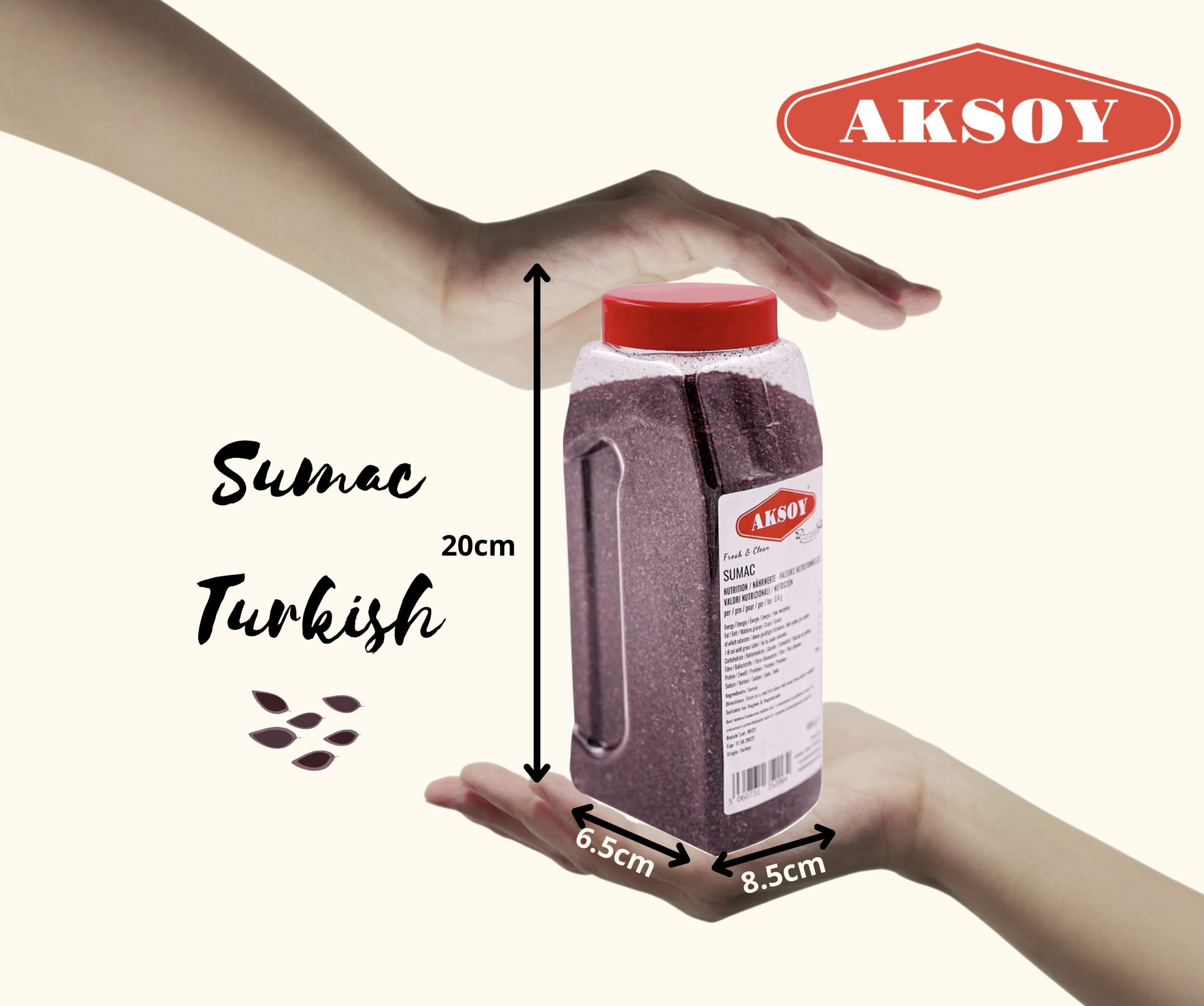 Aksoy Premium Ground Sumac 500g Jar – 100% Natural, Fresh & Tangy Spice for Middle Eastern Cooking 4